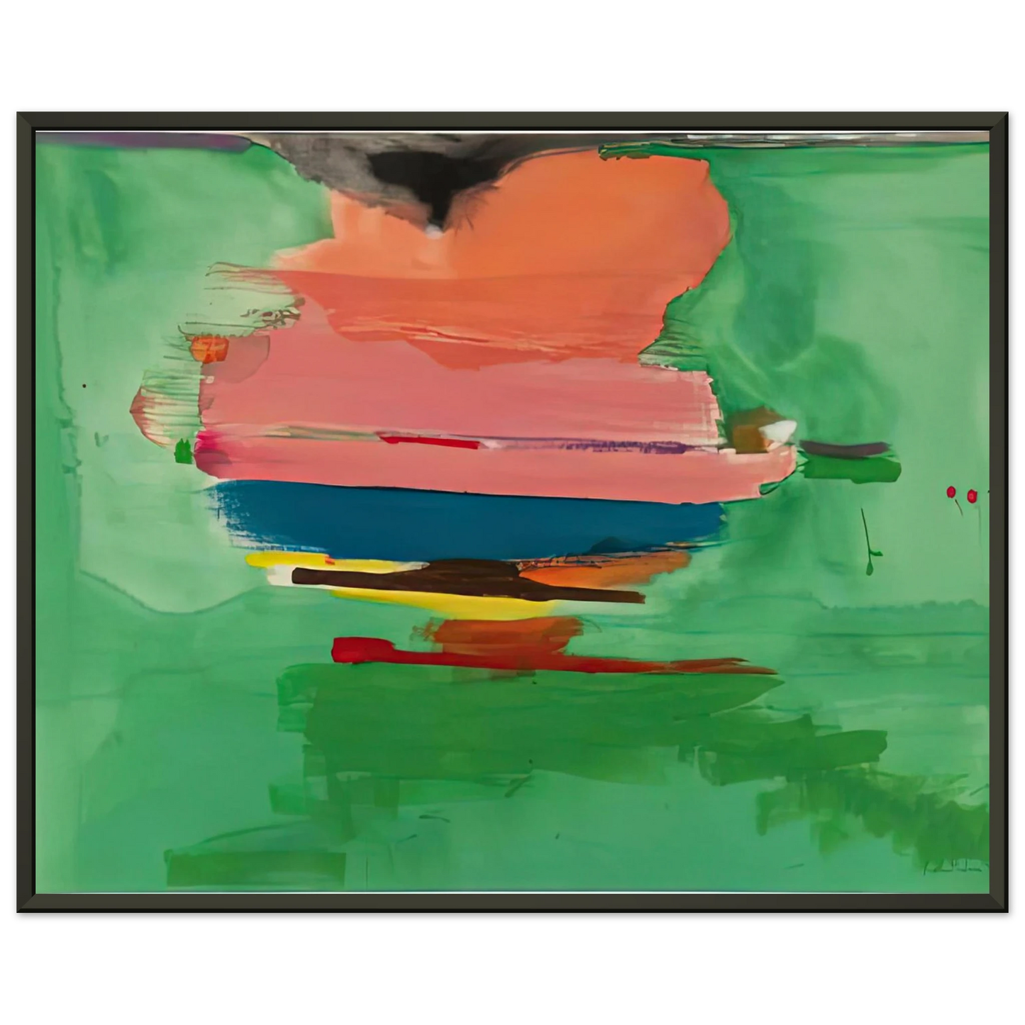Helen Frankenthaler Untitled 1973 Framed Art Print - Aluminum Frame - 60x80 cm / 24x32 inches