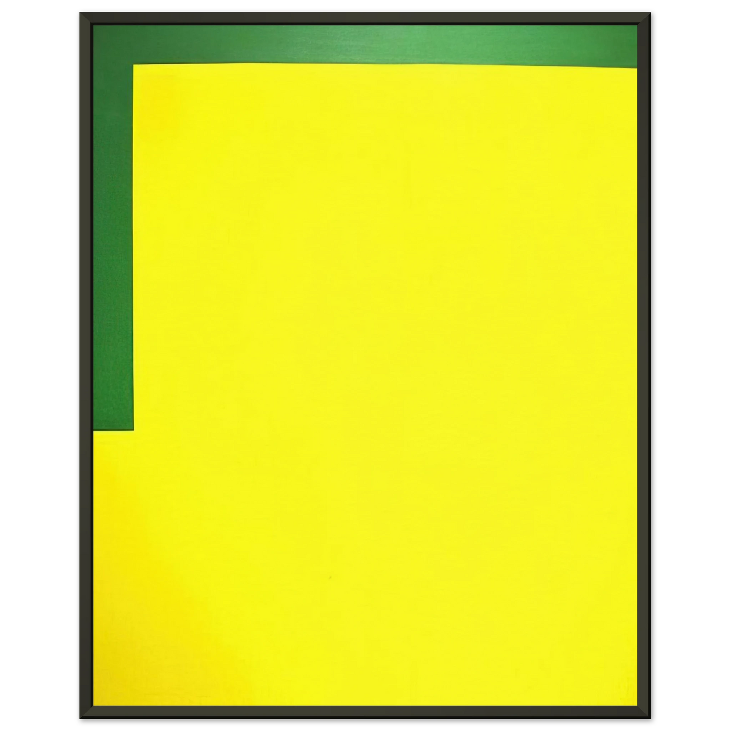 Carmen Herrera More yellow less green 1989 Framed Art Print - Aluminum Frame - 70x100 cm / 28x40 inches
