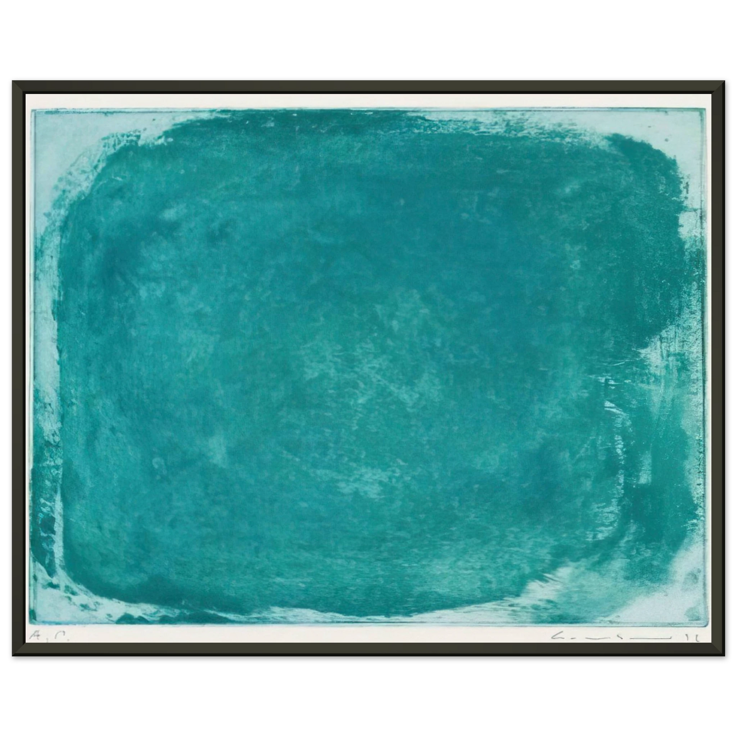Gotthard Graubner UNTITLED 1992 Framed Art Print - Aluminum Frame - 70x100 cm / 28x40 inches