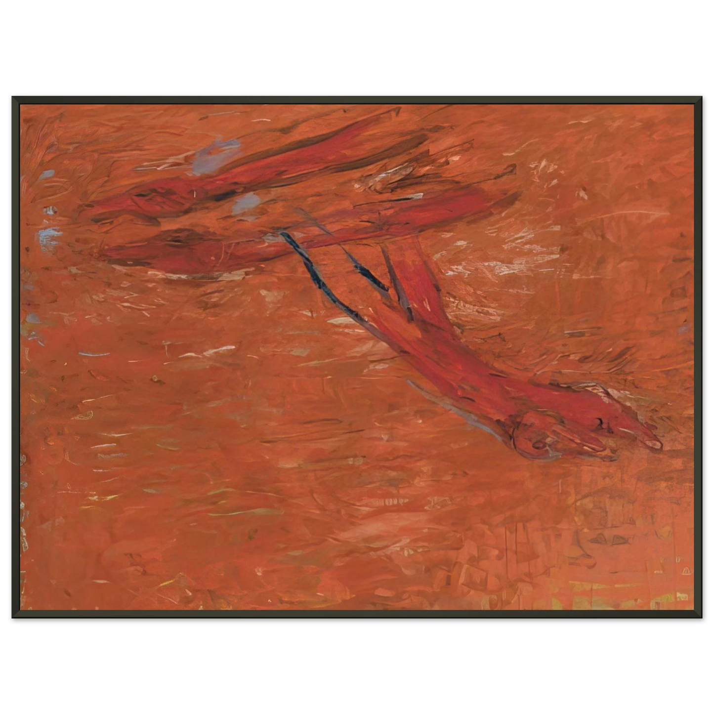 Susan Rothenberg AUGUST 17TH 1998 Framed Art Print - Aluminum Frame - 40x50 cm / 16x20 inches