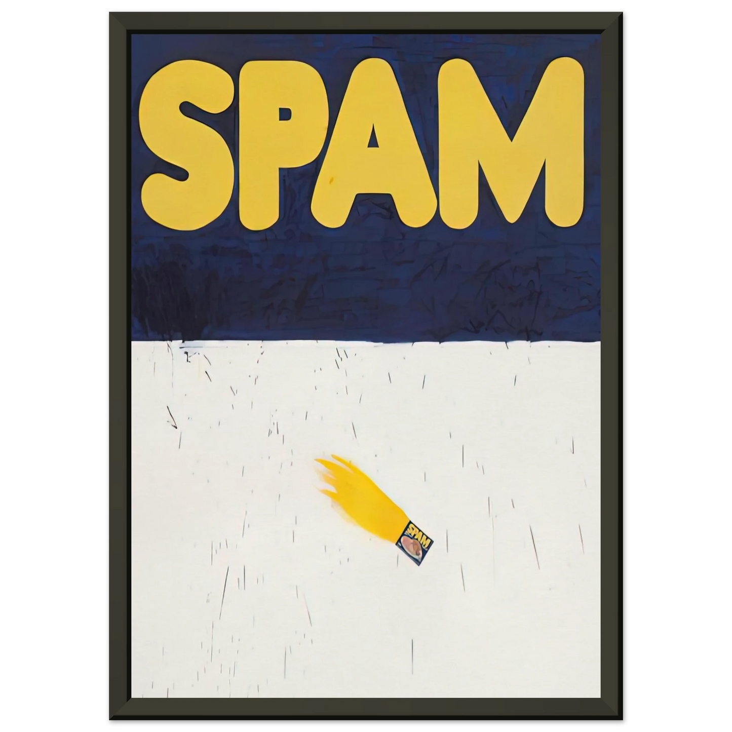 Edward Ruscha ACTUAL SIZE 1962 Framed Art Print - Aluminum Frame - 40x50 cm / 16x20 inches