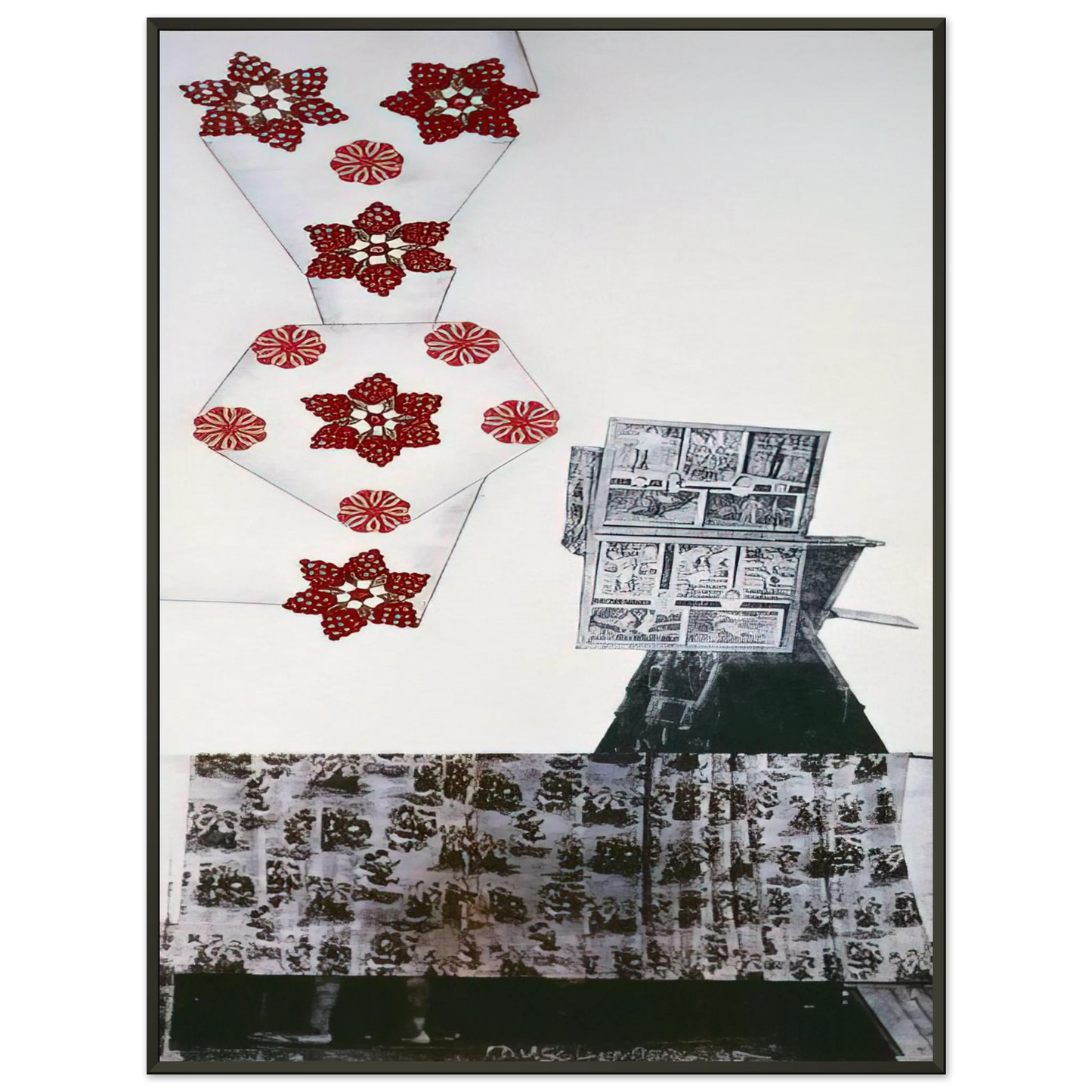 Robert Rauschenberg PARK ROCI MEXICO 1985 Framed Art Print - Aluminum Frame - 70x100 cm / 28x40 inches