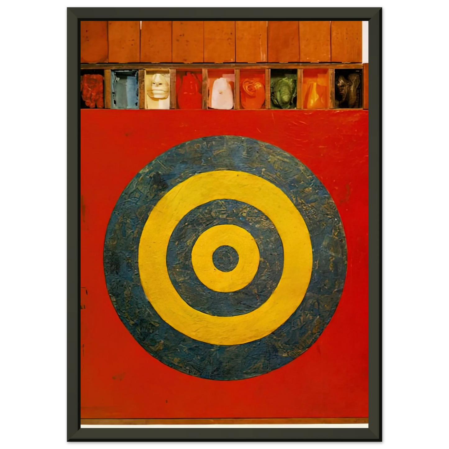 Jasper Johns TARGET WITH PLASTER CASTS 1955 Framed Art Print - Aluminum Frame - 60x80 cm / 24x32 inches