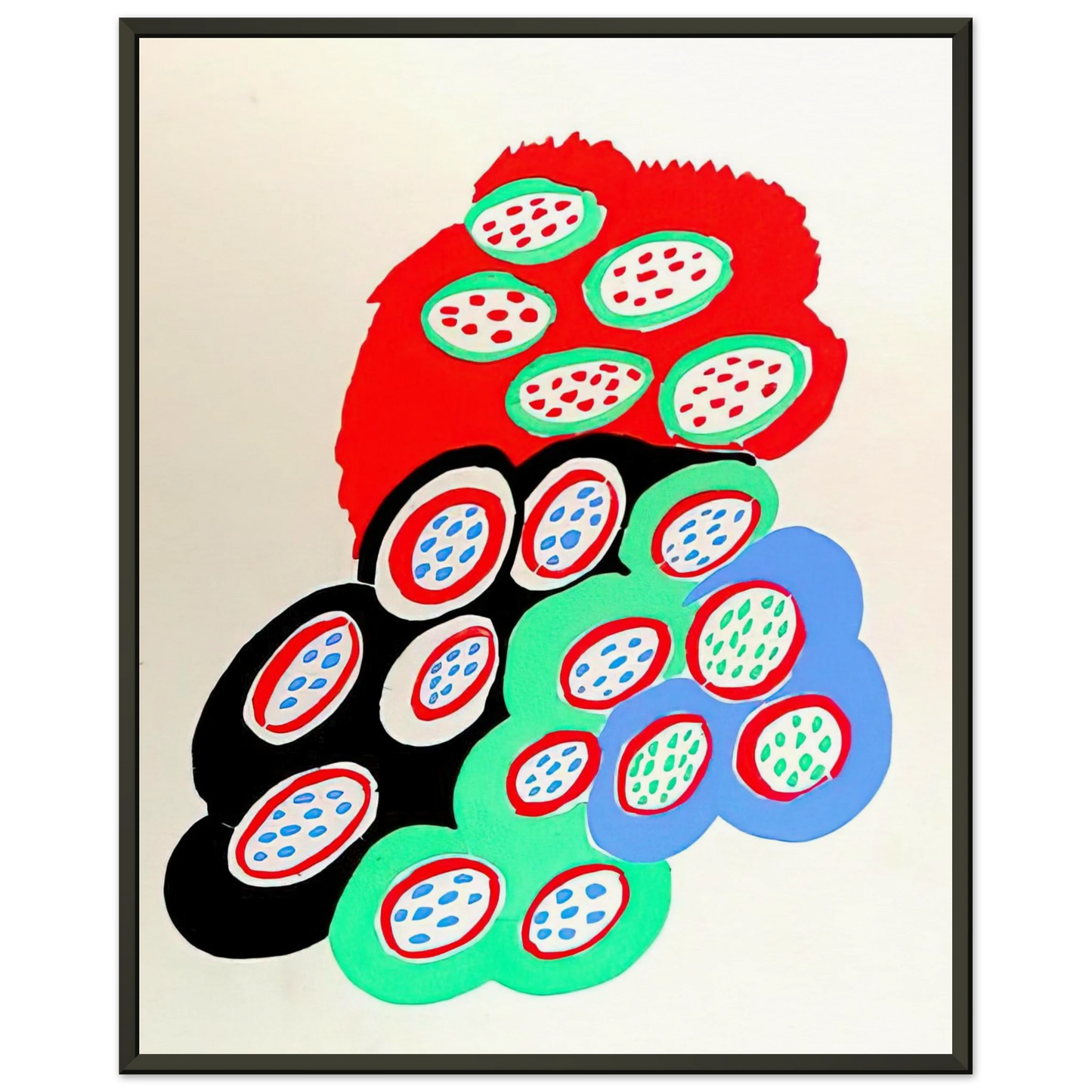 Sonia Delaunay COMPOSITION 37 Framed Art Print - Aluminum Frame - 40x50 cm / 16x20 inches