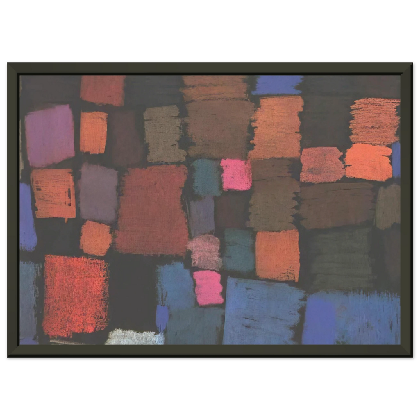 Paul Klee  COMING TO BLOOM 1934 Framed Art Print  - Aluminum Frame - 70x100 cm / 28x40 inches
