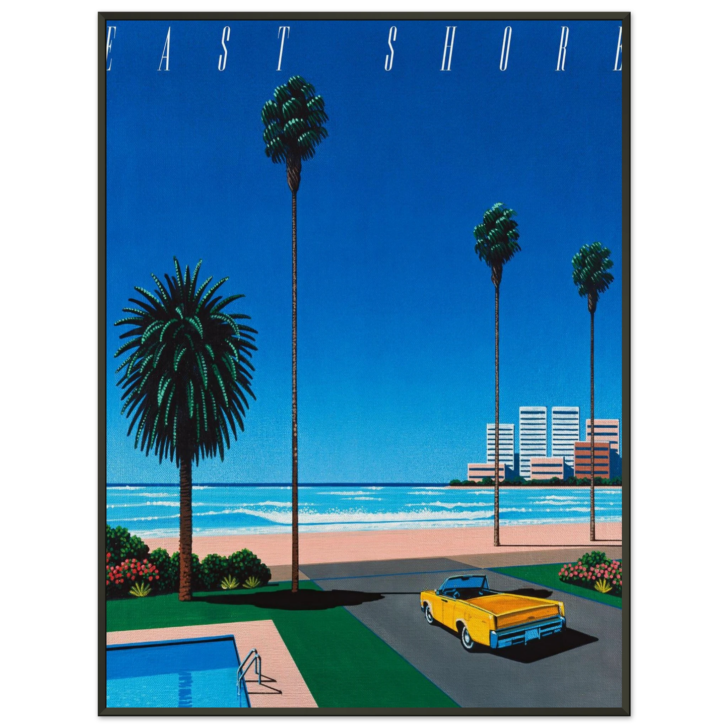 Hiroshi Nagai Bronze East Shore Framed Art Print - Aluminum Frame - 60x80 cm / 24x32 inches
