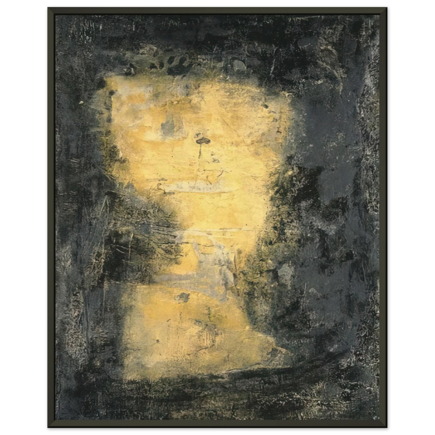 Emil Schumacher Bolo Tachisme Framed Art Print - Aluminum Frame - 40x50 cm / 16x20 inches