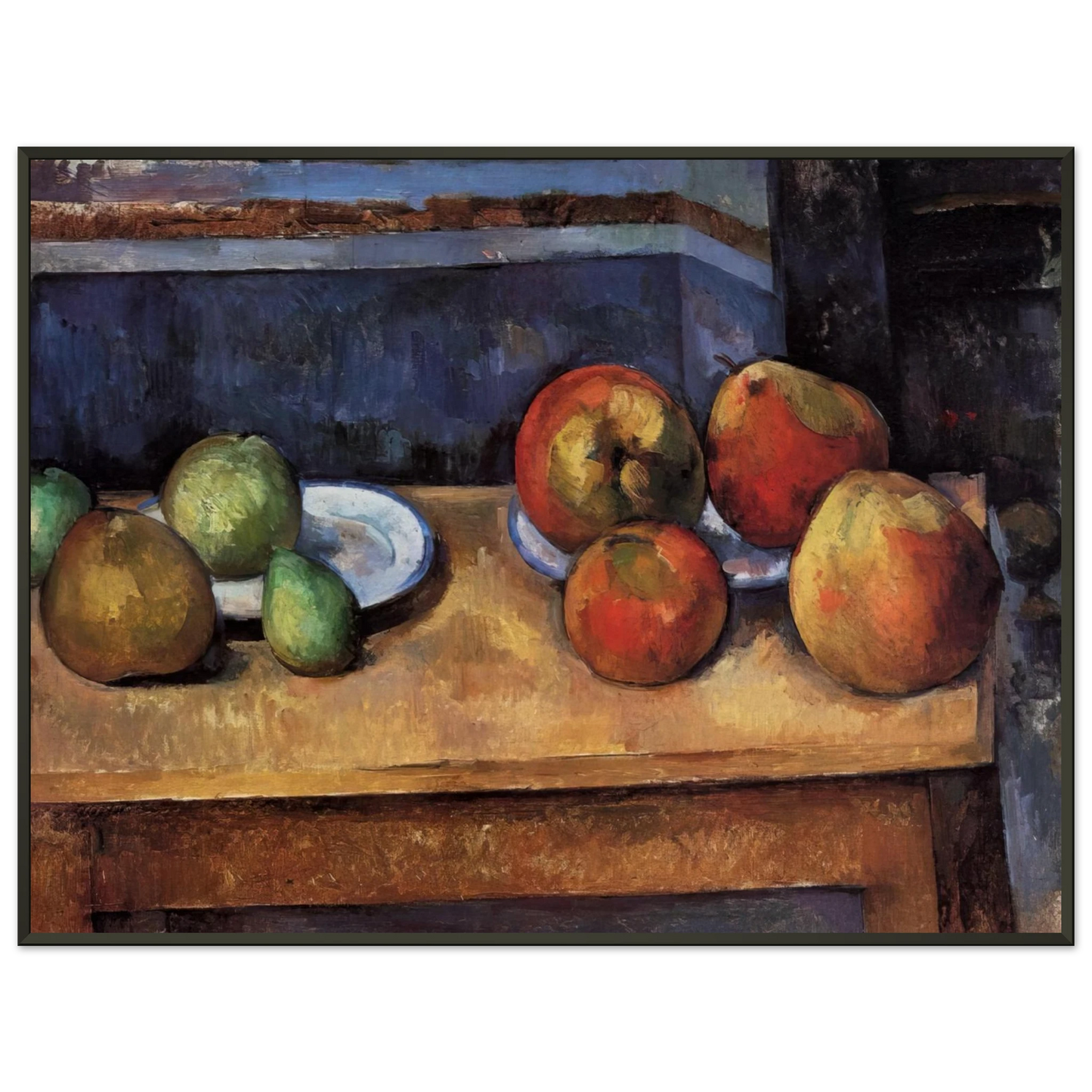 Paul Cezanne Still Life Apples and Pears Framed Art Print - Aluminum Frame - 70x100 cm / 28x40 inches
