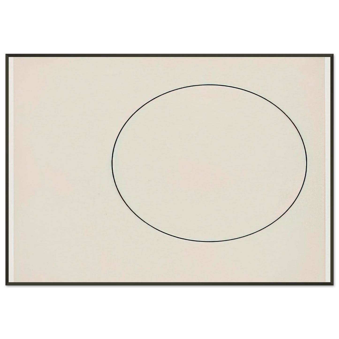 Ellsworth Kelly Circle Line Framed Art Print - Aluminum Frame - 21x29.7 cm / 8x12"