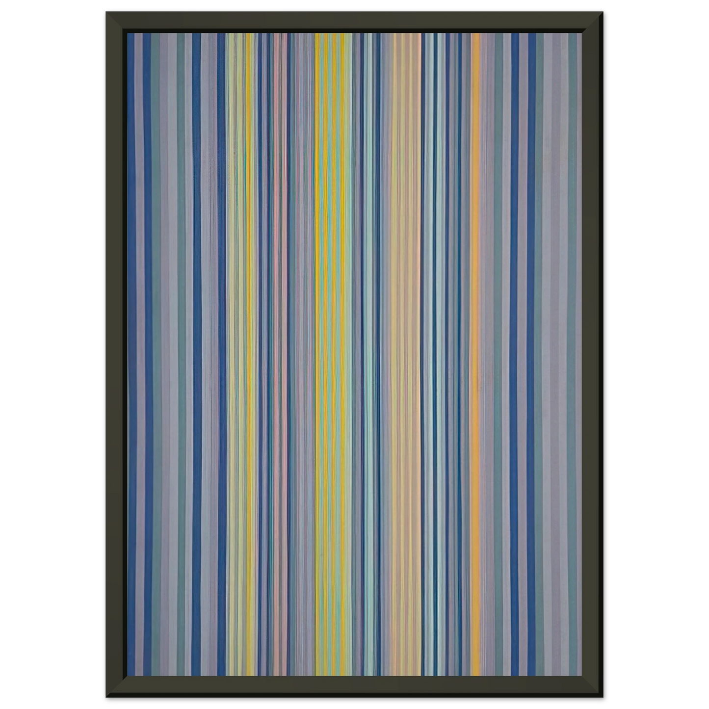 Gene Davis Midnight Watch 1976 Framed Art Print - Aluminum Frame - 60x80 cm / 24x32 inches