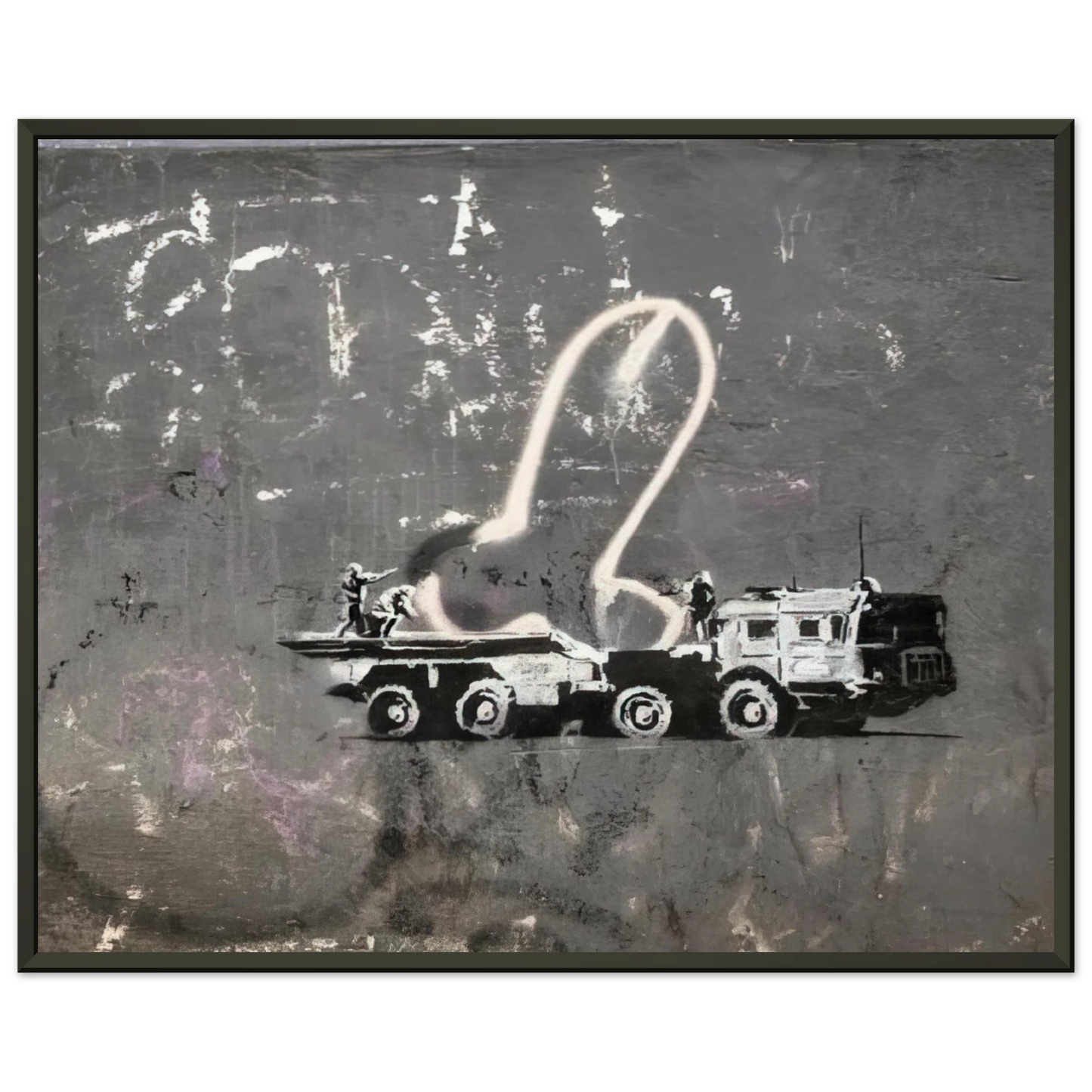 Banksy KYIV VELYKA ZHYTOMYRSKA 13 2022 Framed Art Print - Aluminum Frame - 60x80 cm / 24x32 inches