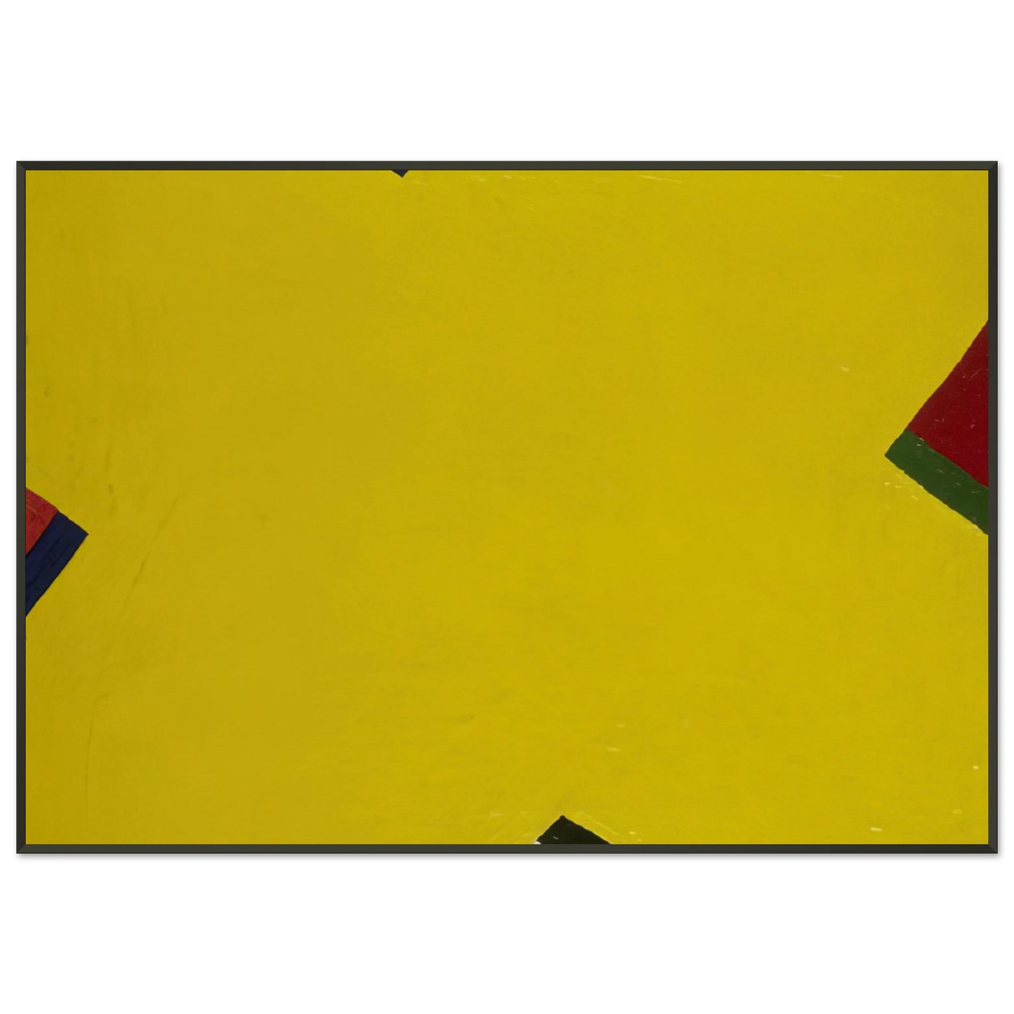Al Held Yellow Framed Art Print - Aluminum Frame - 21x29.7 cm / 8x12"