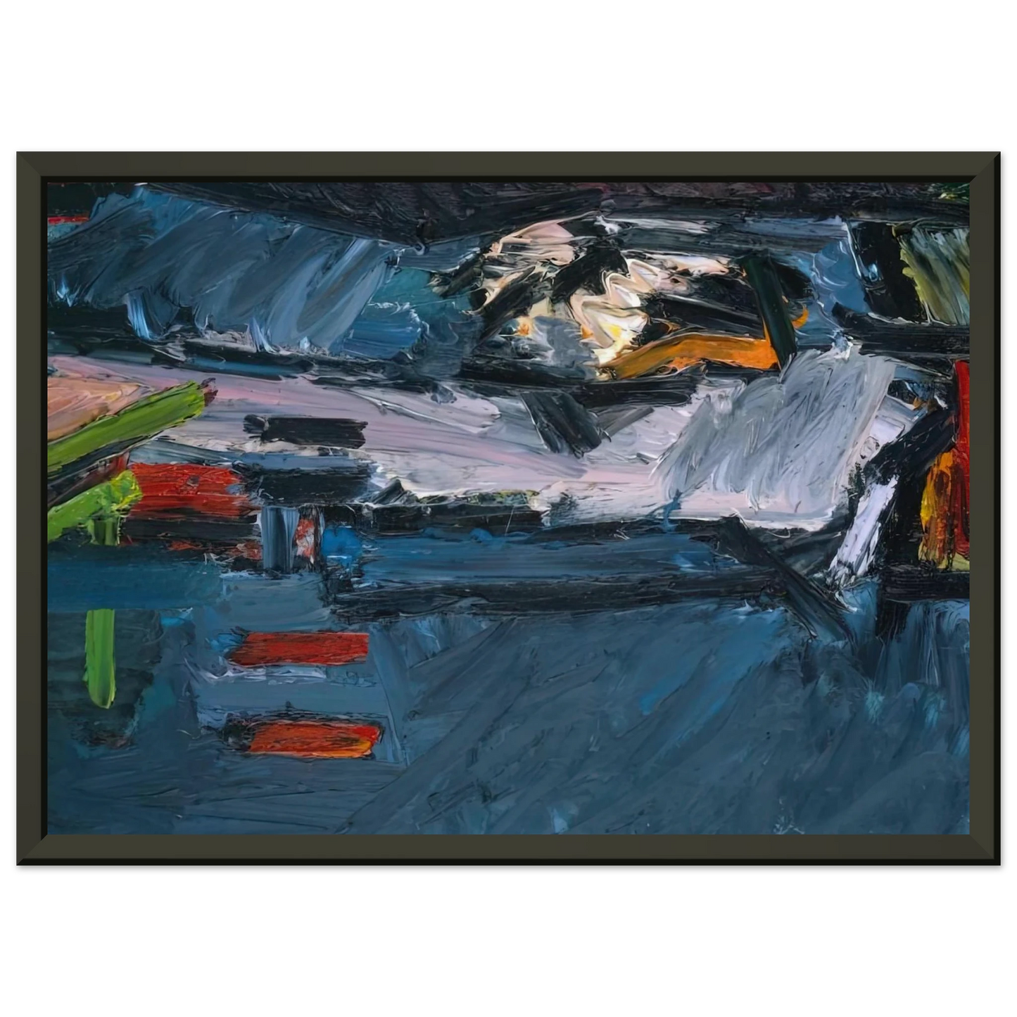 Frank Auerbach FIGURE ON A BED 1970 Framed Art Print - Aluminum Frame - 60x80 cm / 24x32 inches