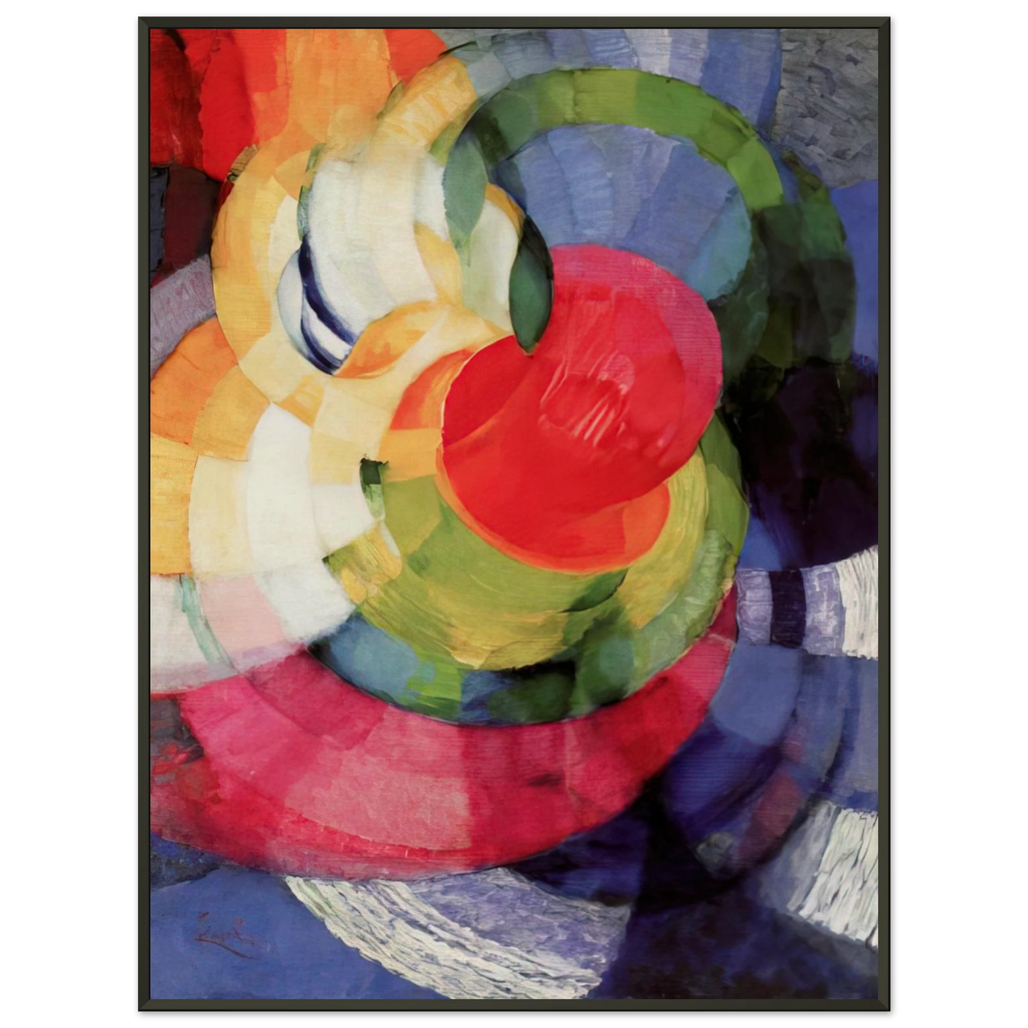 Frantisek Kupka Disks of Newton Study for Fugue in Two Colors Framed Art Print - Aluminum Frame - 40x50 cm / 16x20 inches