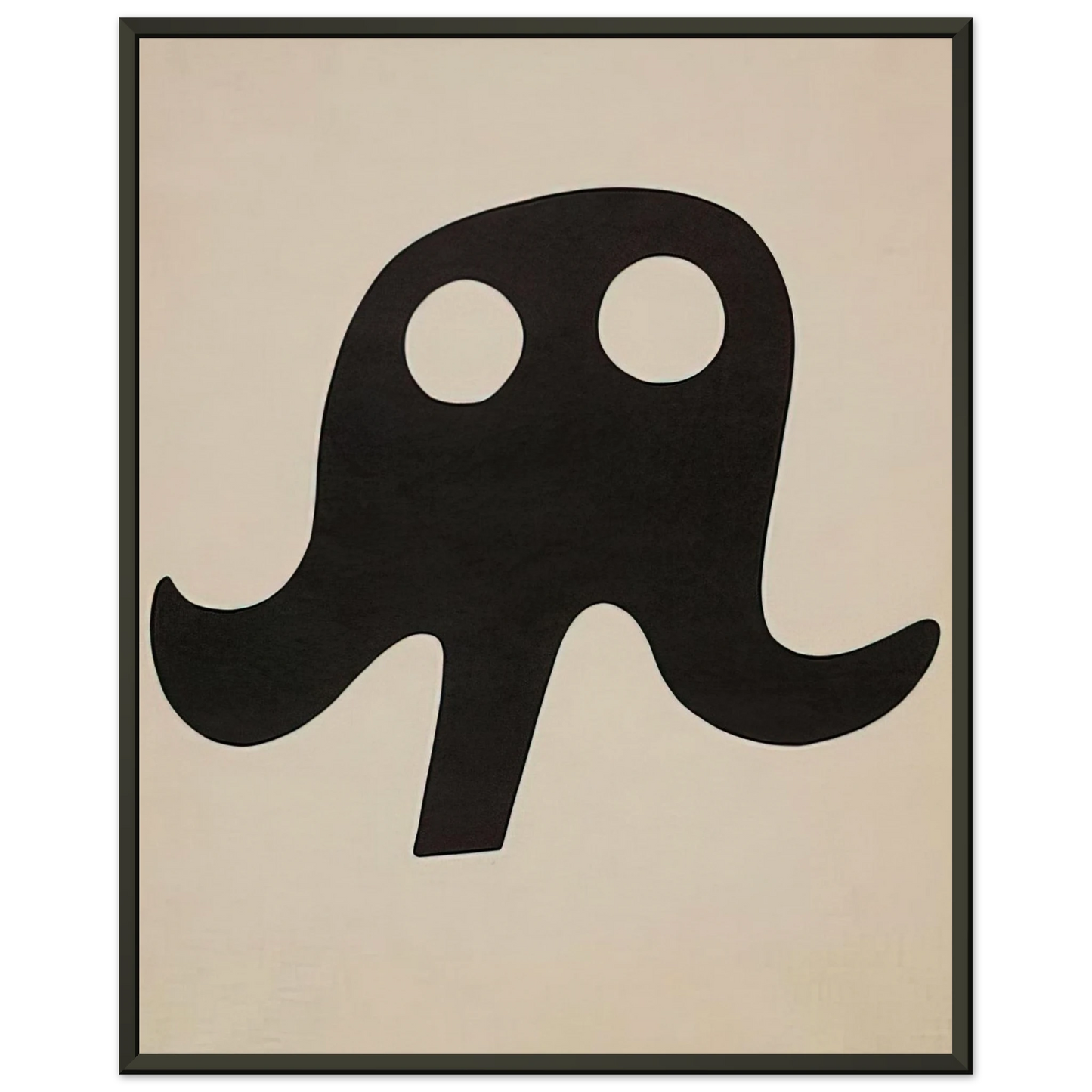 Jean Arp Mustache Hat Framed Art Print - Aluminum Frame - 70x100 cm / 28x40 inches