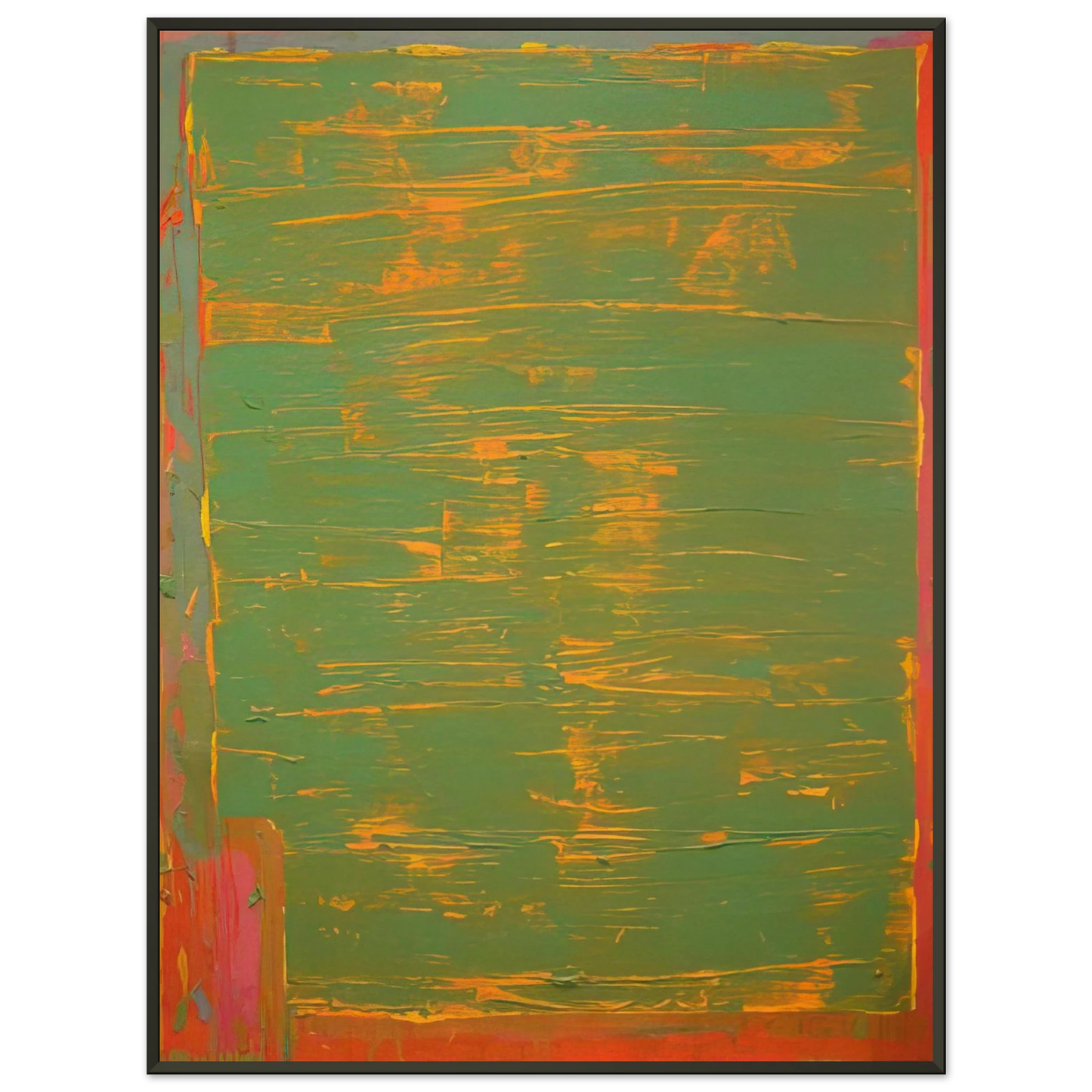 John Hoyland 22874 1974 Framed Art Print - Aluminum Frame - 70x100 cm / 28x40 inches