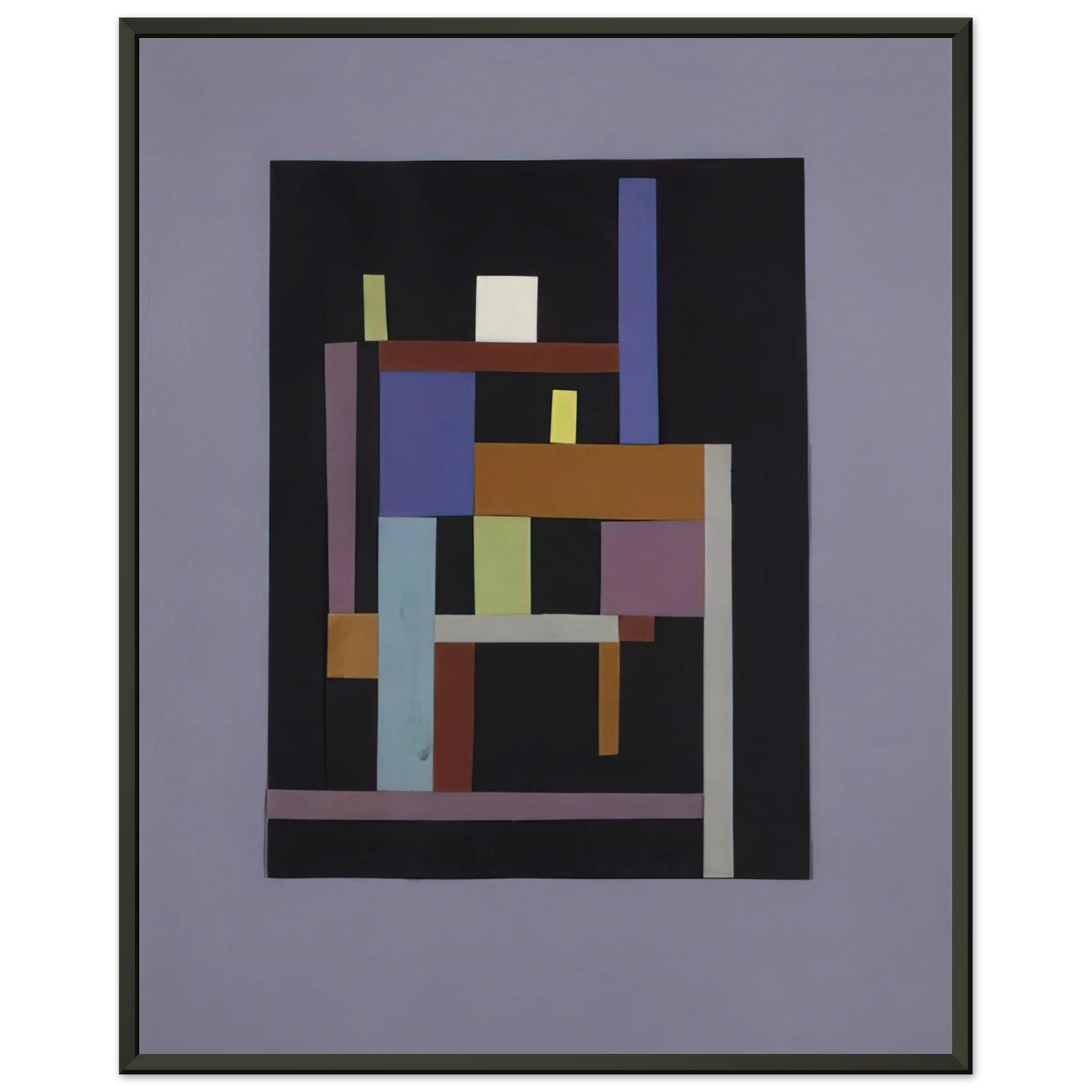 Ad Reinhardt Collage 1938 Framed Art Print - Aluminum Frame - 40x50 cm / 16x20 inches
