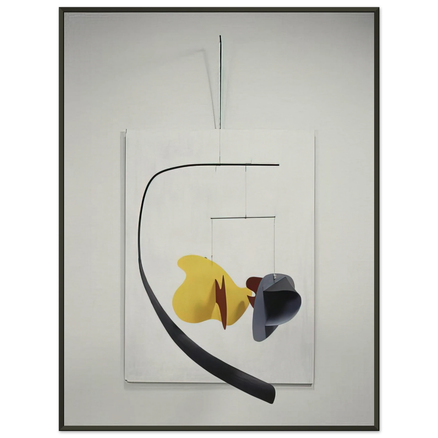 Alexander Calder WHITE PANEL 1936 Framed Art Print - Aluminum Frame - 60x80 cm / 24x32 inches