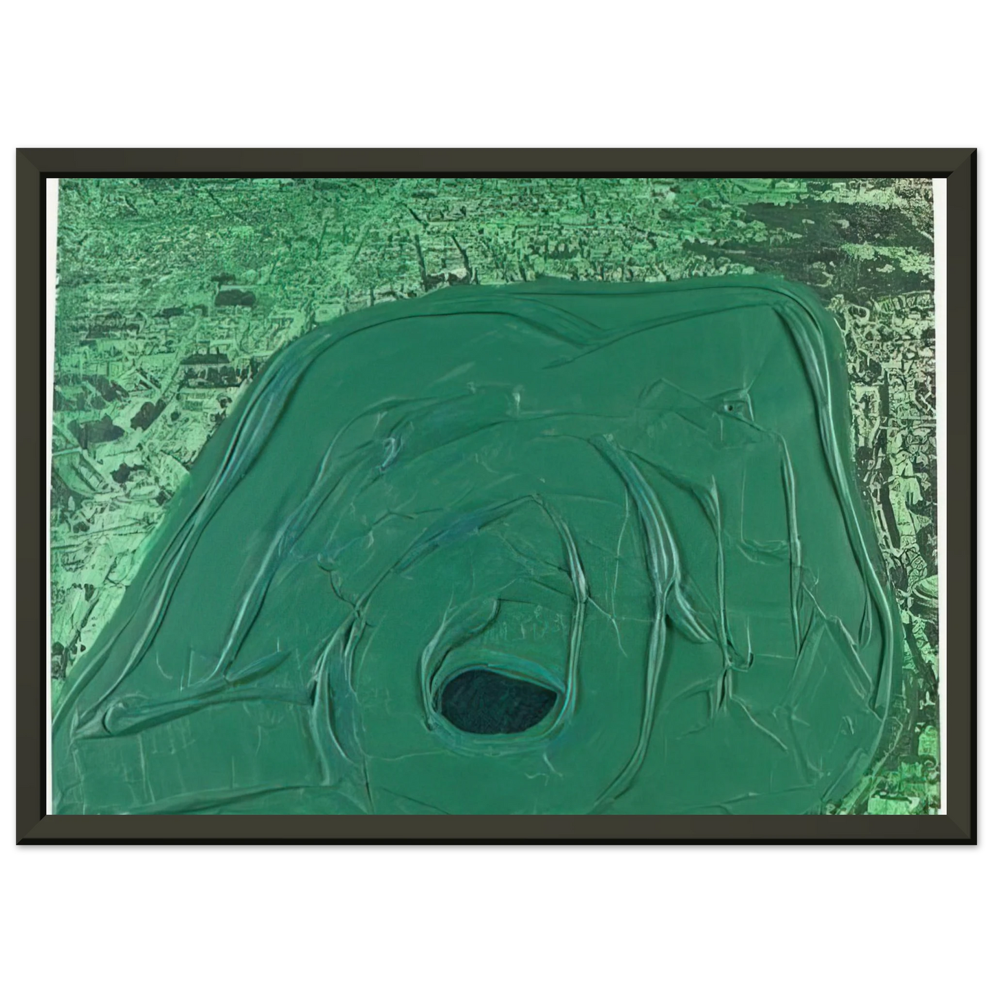 Dieter Roth Postcard Hyde Park 1969 Framed Art Print - Aluminum Frame - 60x80 cm / 24x32 inches