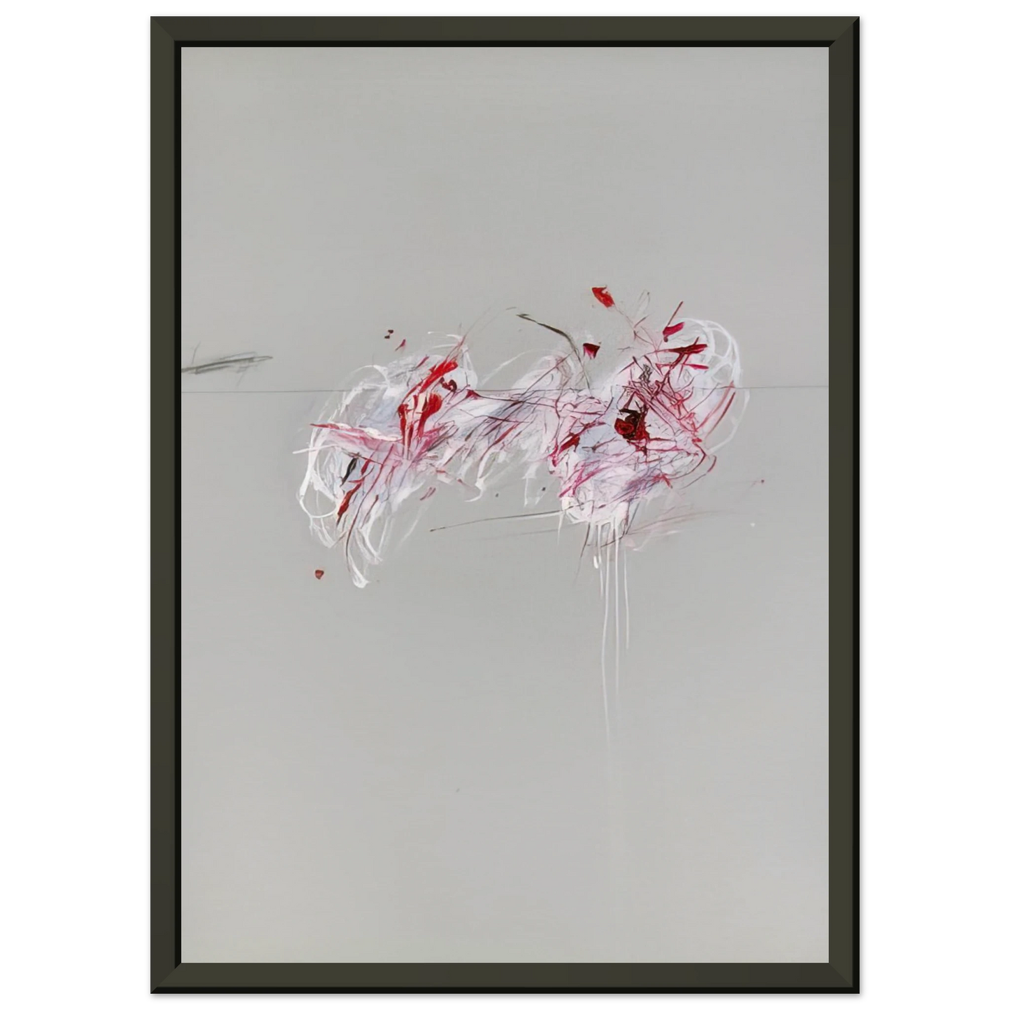 Cy Twombly Nine Discourses on Commodus Part II Framed Art Print - Aluminum Frame - 70x100 cm / 28x40 inches