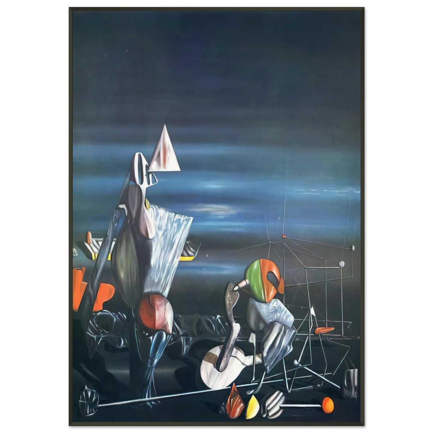 Yves Tanguy Slowly Toward The North Framed Art Print - Aluminum Frame - 21x29.7 cm / 8x12"