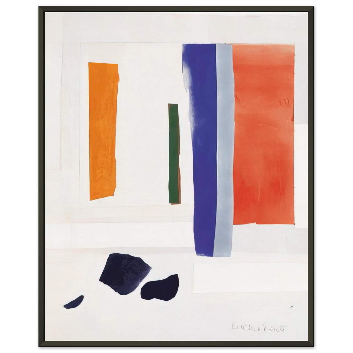 Esteban Vicente UNTITLED 1978 Framed Art Print - Aluminum Frame - 70x100 cm / 28x40 inches