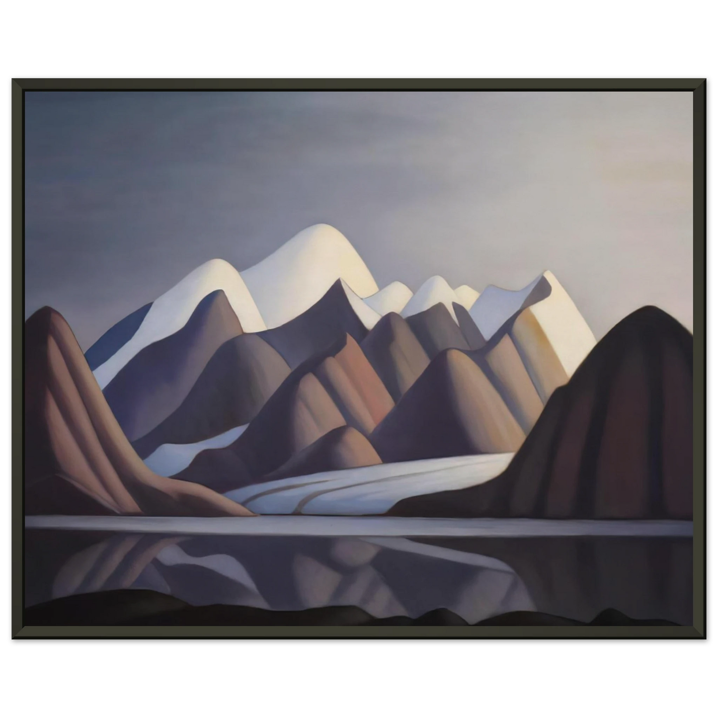 Lawren Harris Mount Thule Bylot Island 1930 Framed Art Print - Aluminum Frame - 60x80 cm / 24x32 inches