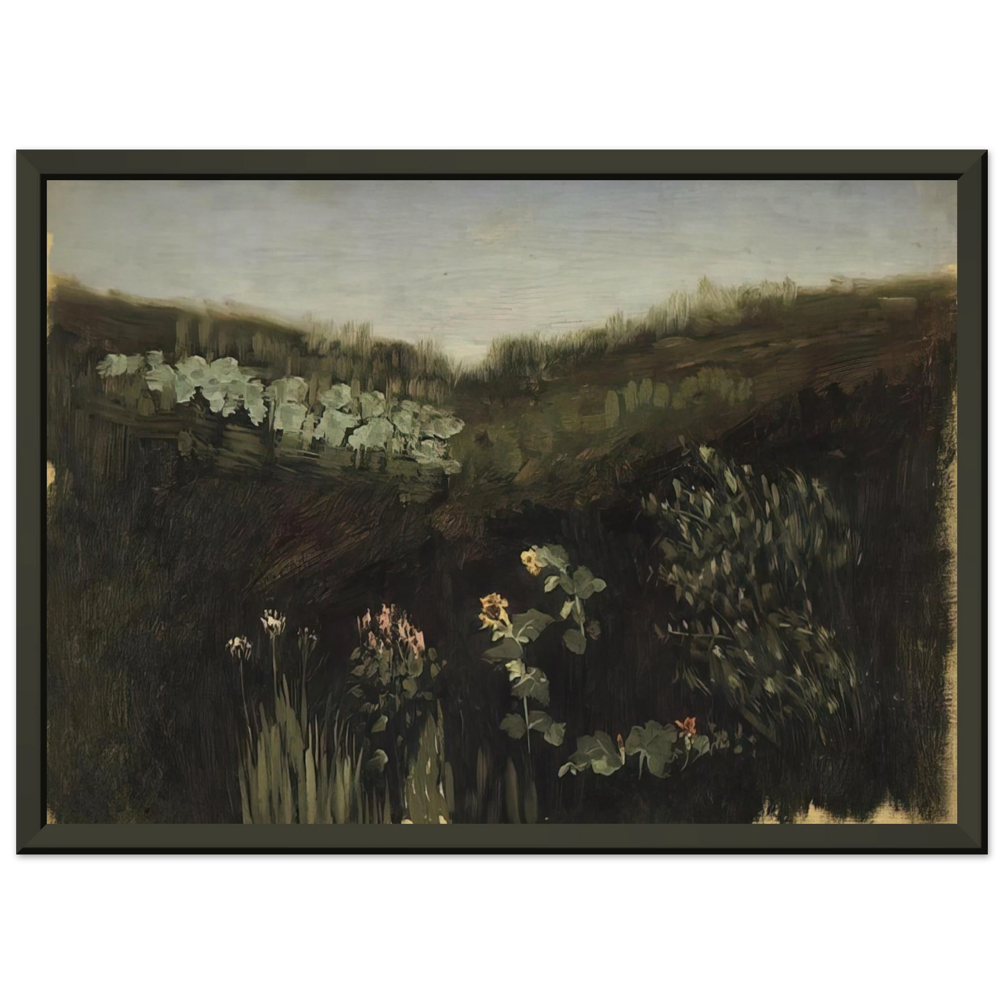 Arkhyp Kuindzhi Sunflowers Crimea Framed Art Print - Aluminum Frame - 60x80 cm / 24x32 inches