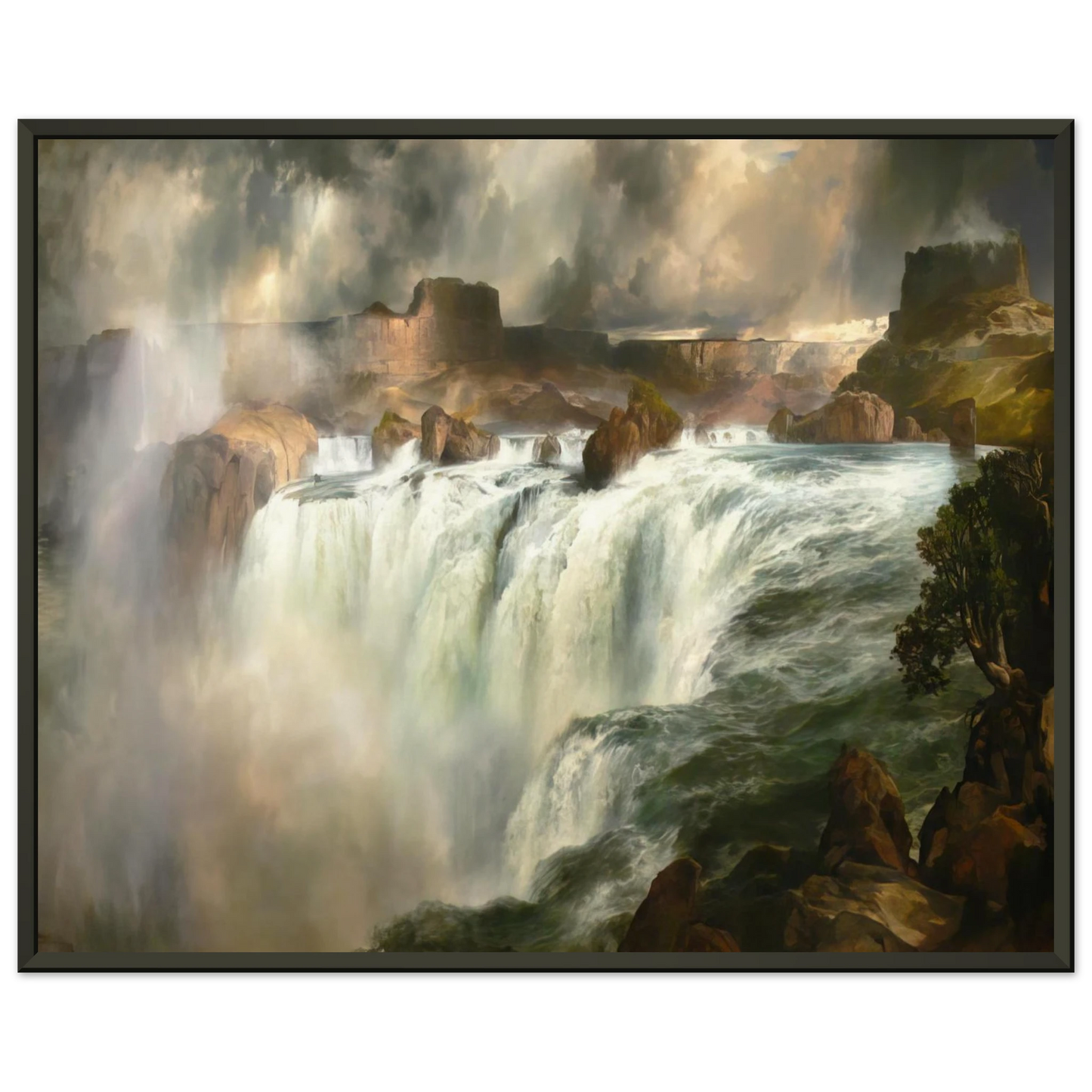 Thomas Moran Shenandoah River Framed Art Print - Aluminum Frame - 60x80 cm / 24x32 inches