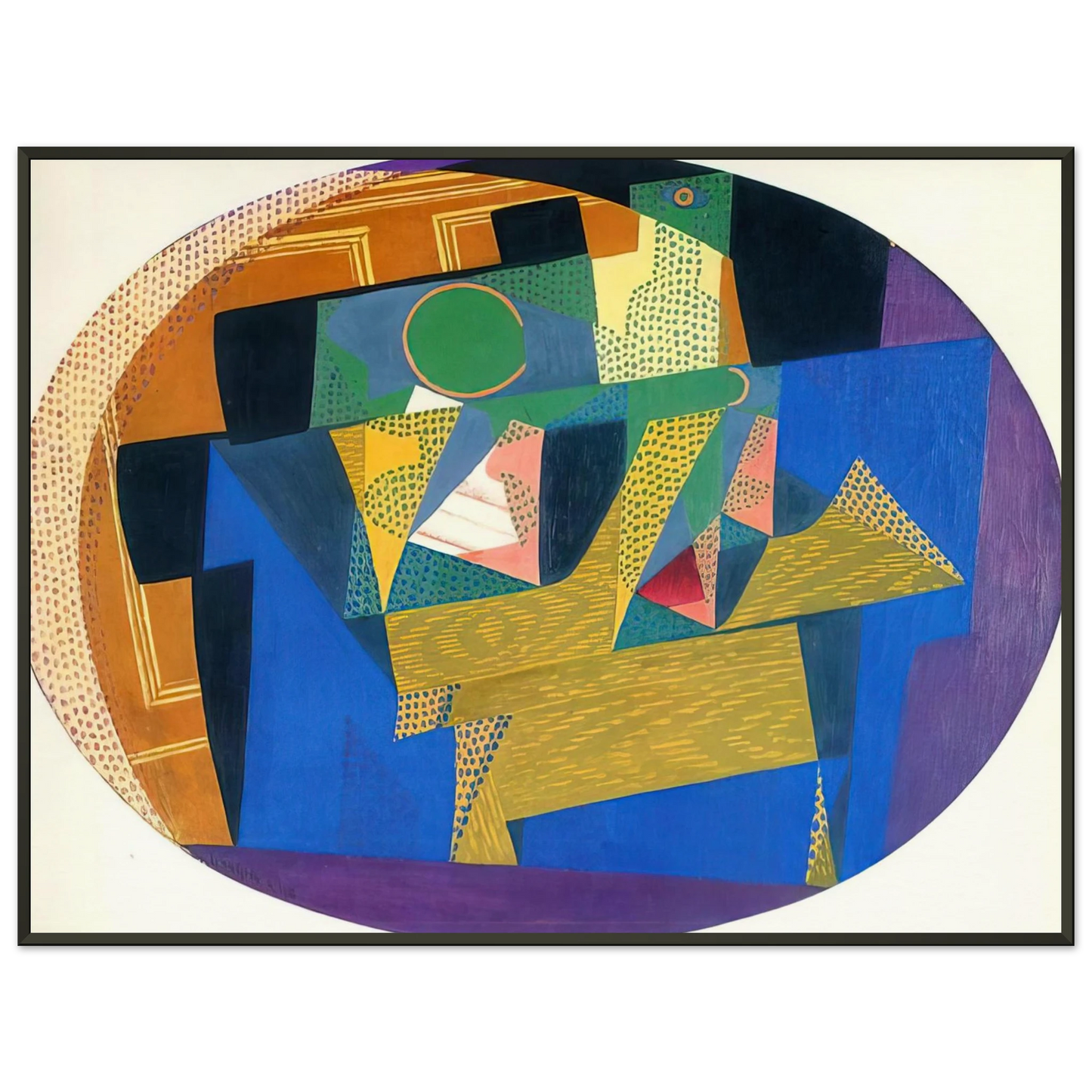 Juan Gris FRUIT BOWL WITH BOTTLE Framed Art Print - Aluminum Frame - 60x80 cm / 24x32 inches