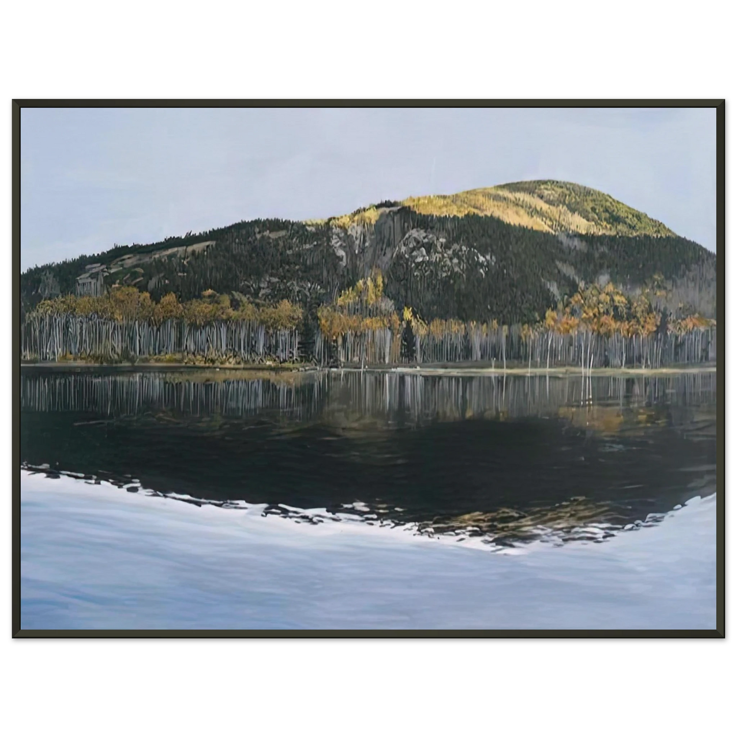 Richard Estes BEAVER DAM POND ACADIA NATIONAL PARK 2009 Framed Art Print - Aluminum Frame - 60x80 cm / 24x32 inches