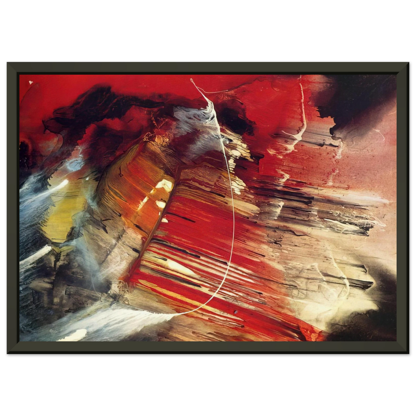 Paul Jenkins Dakota Ridge Framed Art Print - Aluminum Frame - 60x80 cm / 24x32 inches