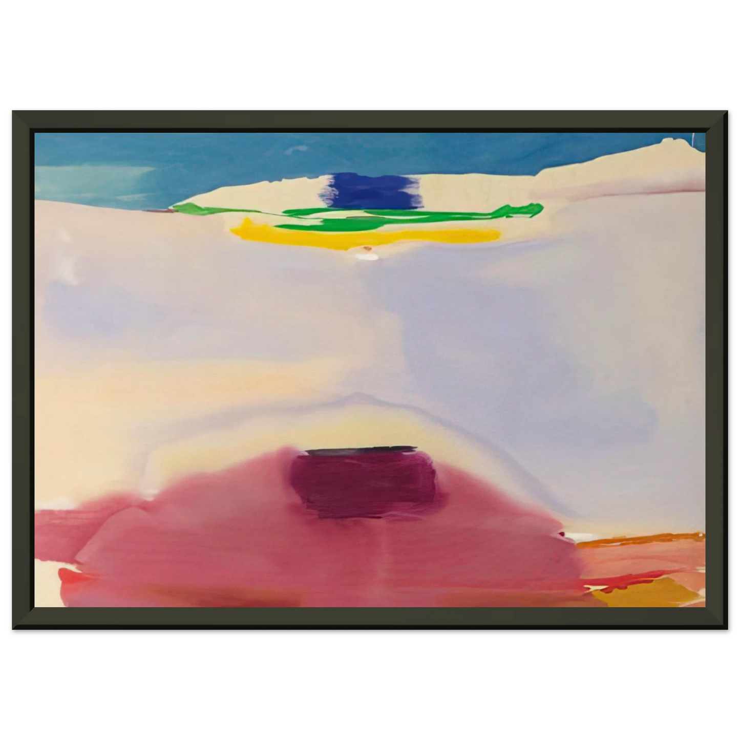 Helen Frankenthaler Leveling 1973 Framed Art Print - Aluminum Frame - 70x100 cm / 28x40 inches