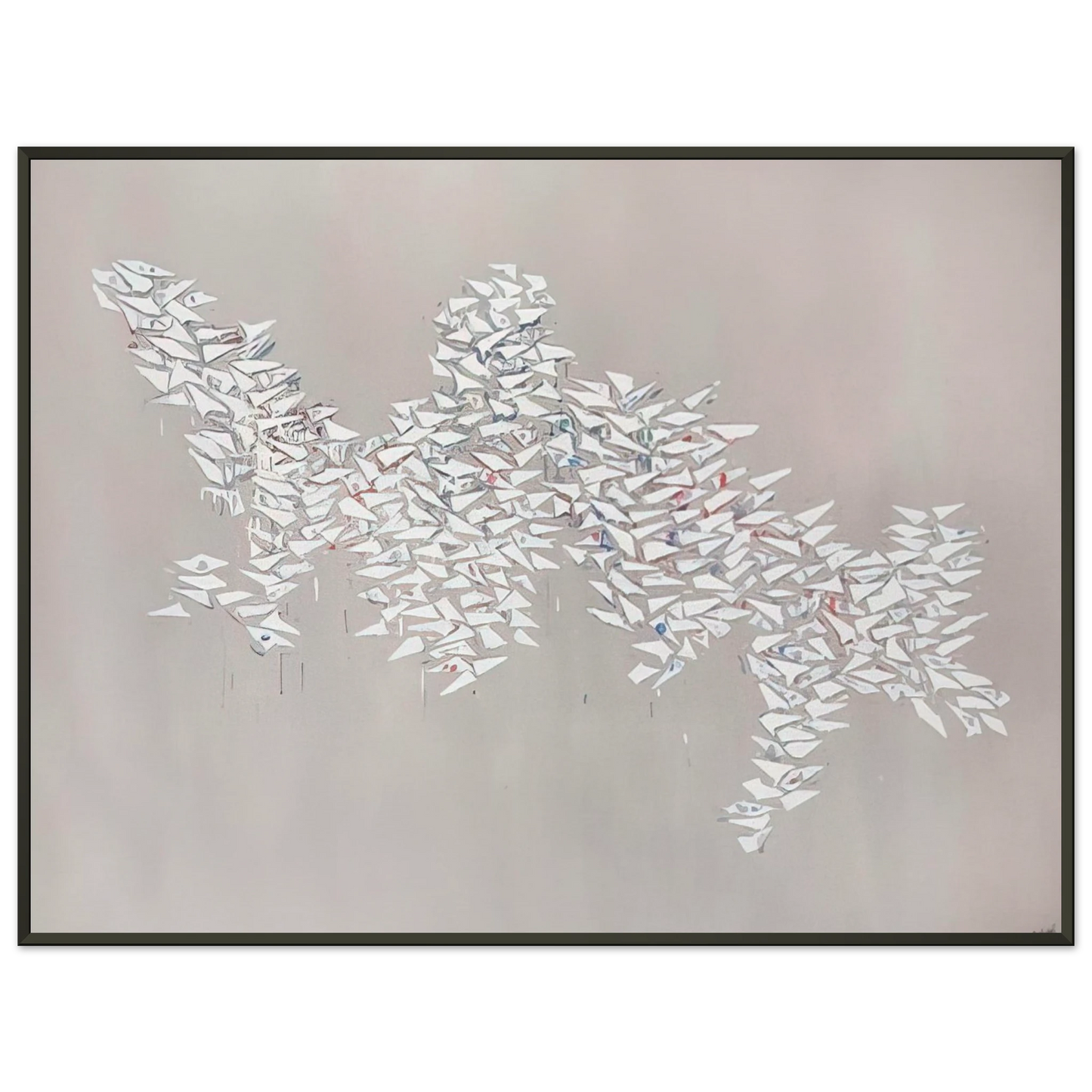 Robert Goodnough Motion II 1981 Framed Art Print - Aluminum Frame - 40x50 cm / 16x20 inches