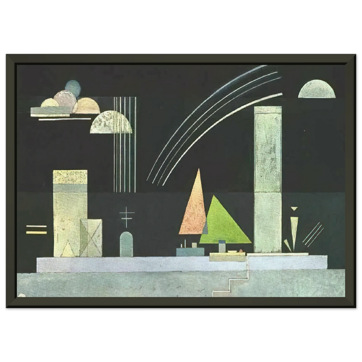 Wassily Kandinsky  AT REST Framed Art Print  - Aluminum Frame - 60x80 cm / 24x32 inches