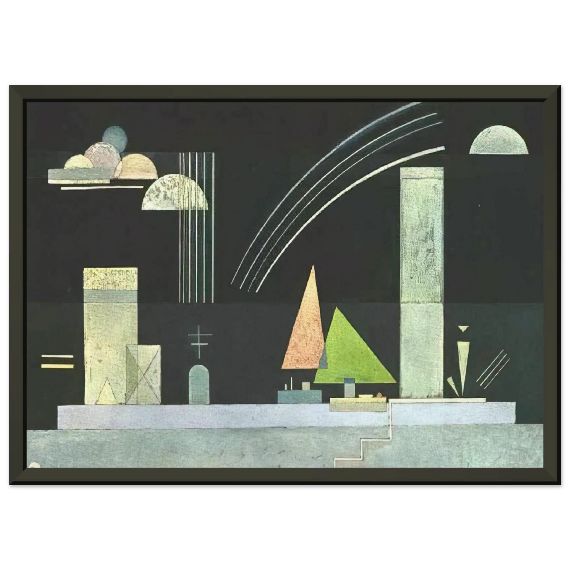 Wassily Kandinsky  AT REST Framed Art Print  - Aluminum Frame - 60x80 cm / 24x32 inches