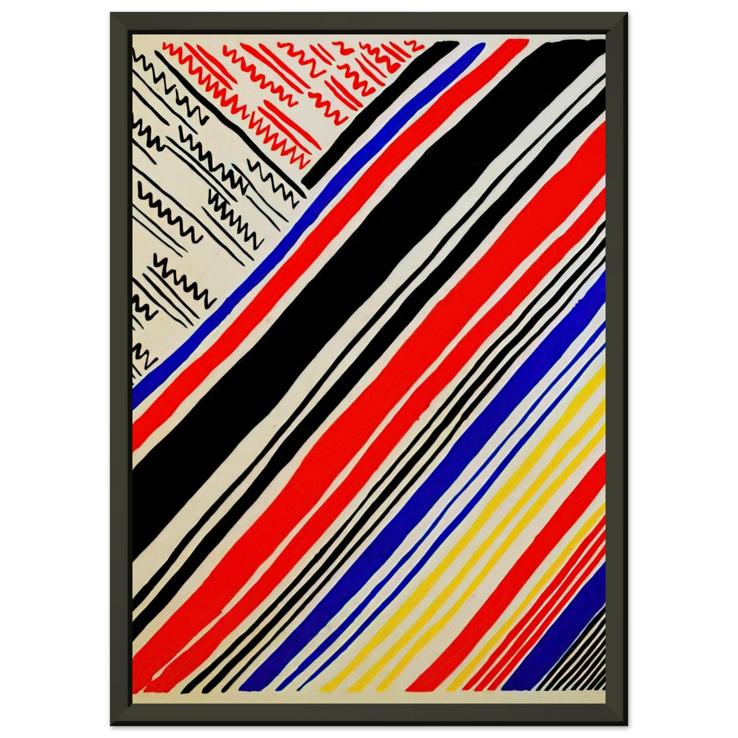 Sonia Delaunay COMPOSITION 11 Framed Art Print - Aluminum Frame - 40x50 cm / 16x20 inches