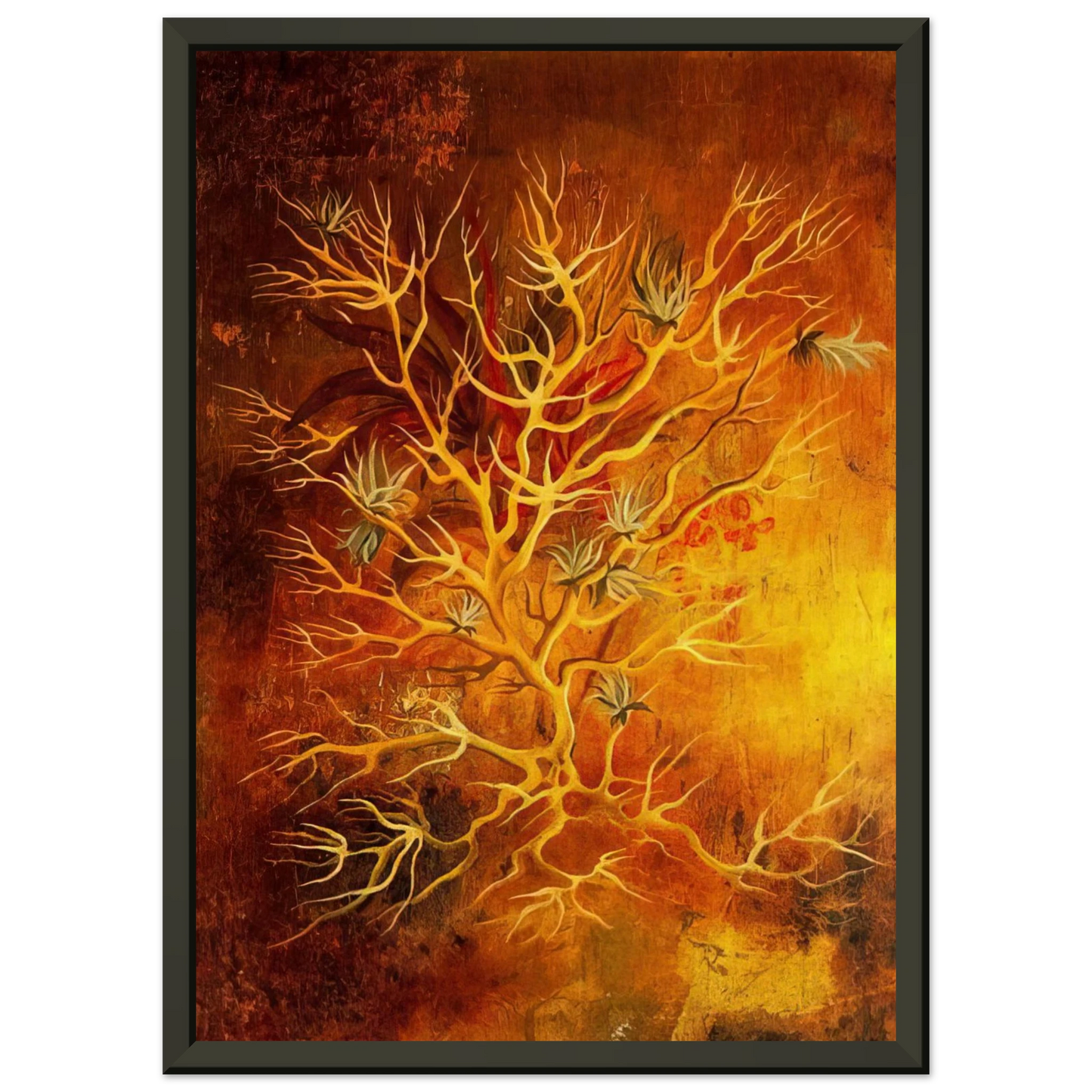 Remedios Varo PLANT 1960 Framed Art Print - Aluminum Frame - 60x80 cm / 24x32 inches