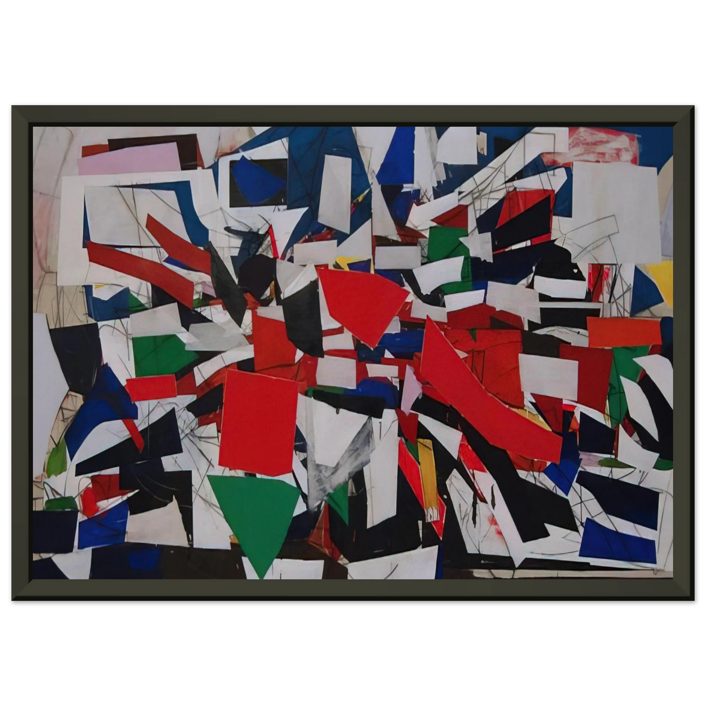 Robert Goodnough Struggle 1967 Framed Art Print - Aluminum Frame - 60x80 cm / 24x32 inches