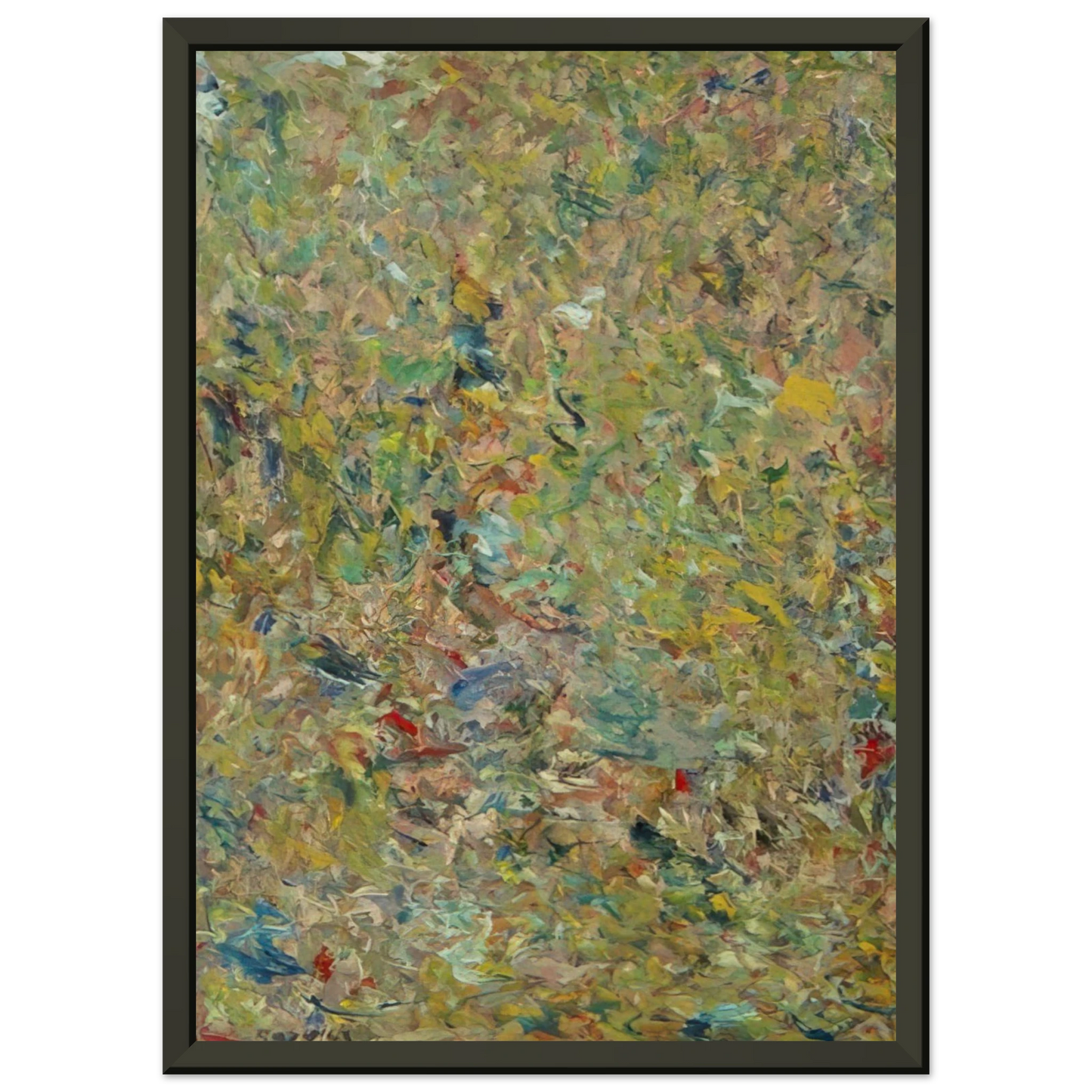 Milton Resnick UNTITLED 1960 1 Framed Art Print - Aluminum Frame - 60x80 cm / 24x32 inches