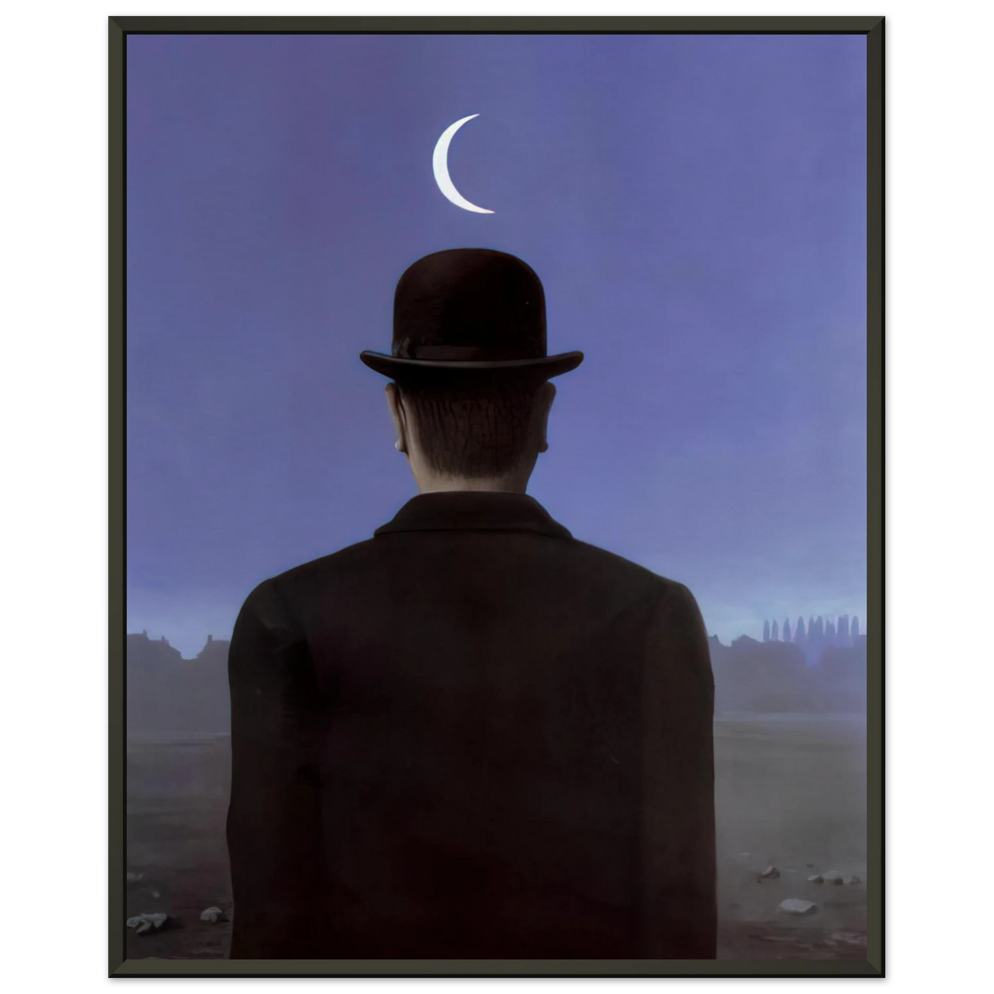 Rene Magritte THE SCHOOLMASTER 1954 Framed Art Print - Aluminum Frame - 40x50 cm / 16x20 inches