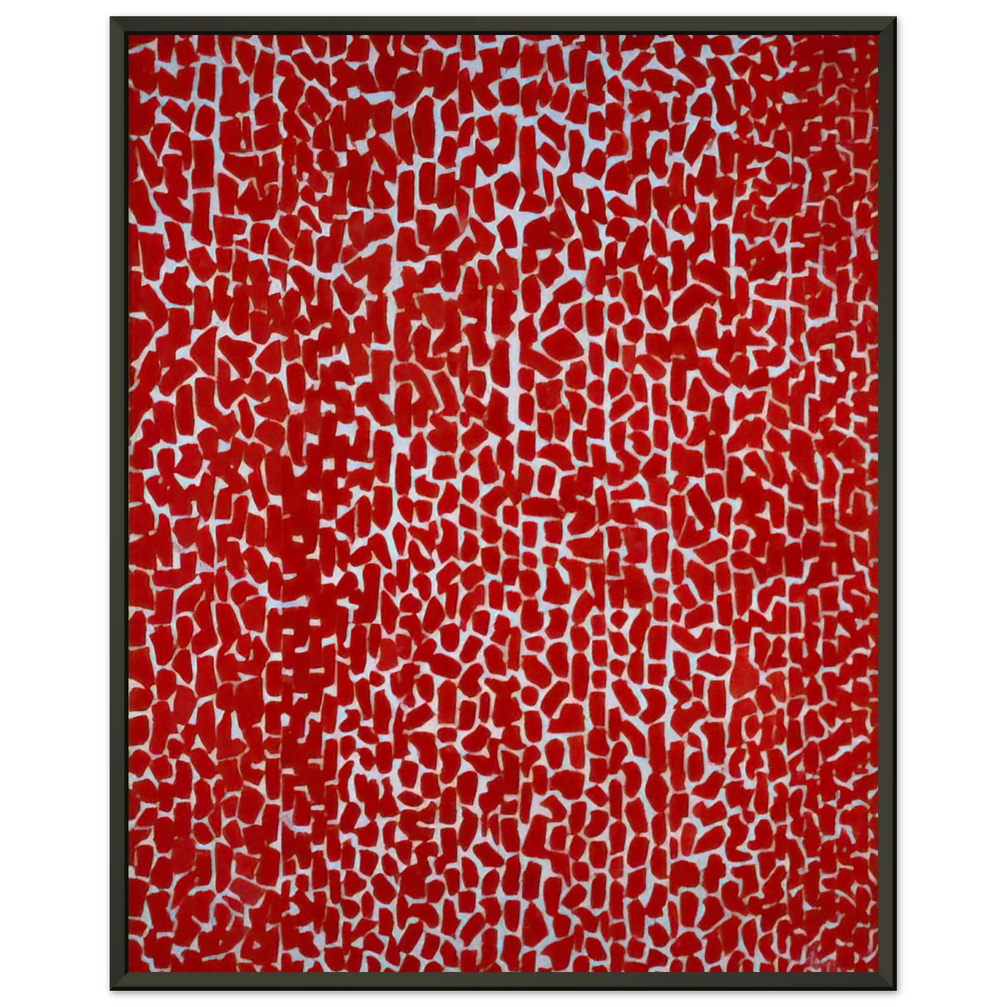 Alma Woodsey Thomas RED ROSE CANTATA 1973 Framed Art Print - Aluminum Frame - 70x100 cm / 28x40 inches