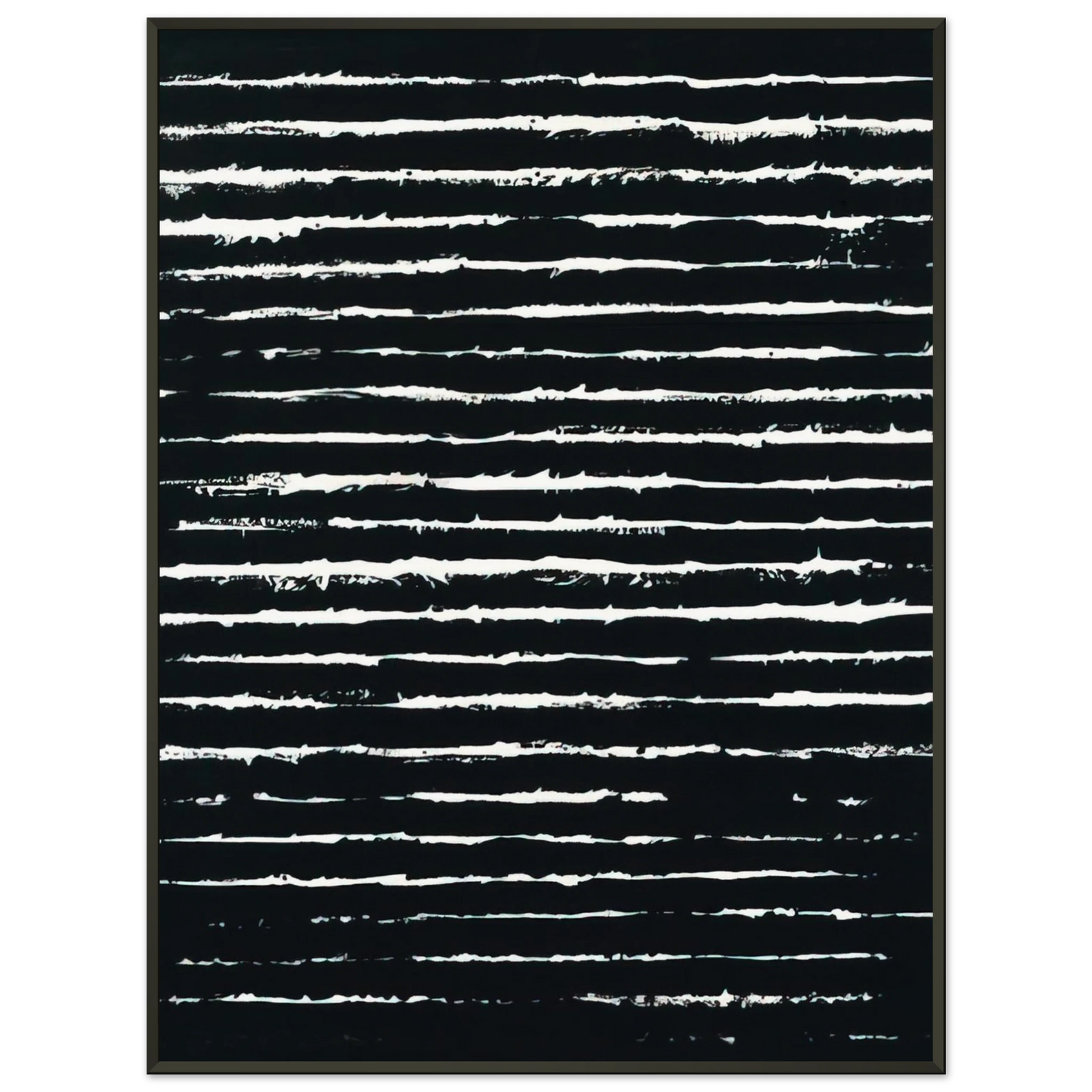 Pierre Soulages Peinture 243 x 181 cm 26 juin 1999 1999 Framed Art Print - Aluminum Frame - 40x50 cm / 16x20 inches