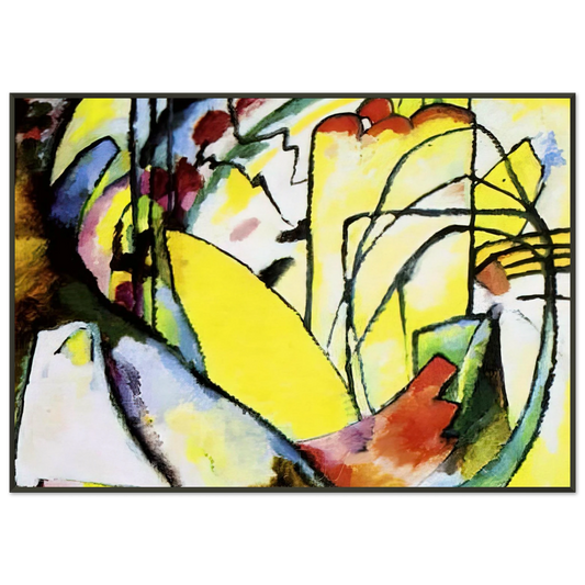 Wassily Kandinsky  IMPROVISATION 10 1910 Framed Art Print  - Aluminum Frame - 21x29.7 cm / 8x12"
