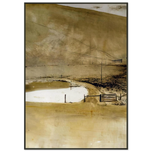 Andrew Wyeth  NOT DETECTED 34 Framed Art Print  - Aluminum Frame - 21x29.7 cm / 8x12"