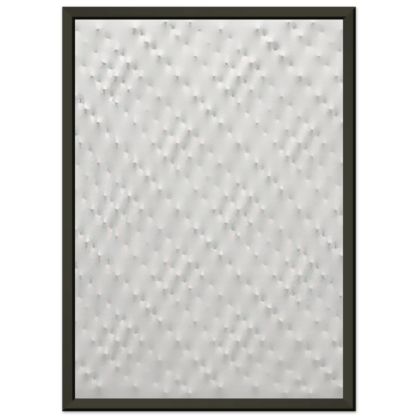 Enrico Castellani Superficie bianca 2005 Framed Art Print - Aluminum Frame - 60x80 cm / 24x32 inches