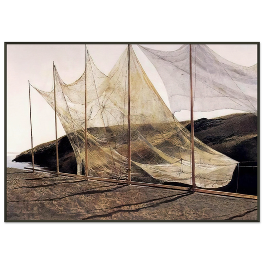 Andrew Wyeth  PENTECOST 1989 Framed Art Print  - Aluminum Frame - 21x29.7 cm / 8x12"