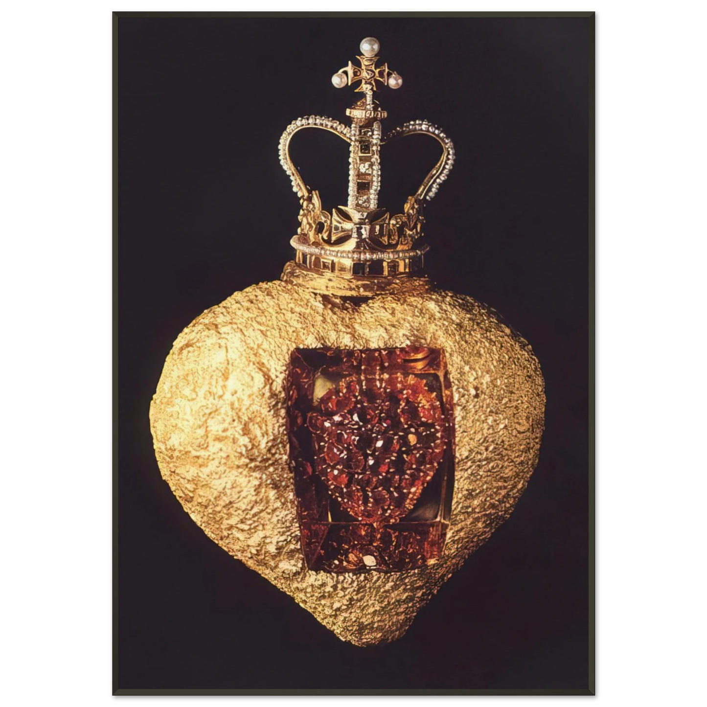 Salvador Dali THE ROYAL HEART Framed Art Print - Aluminum Frame - 21x29.7 cm / 8x12"