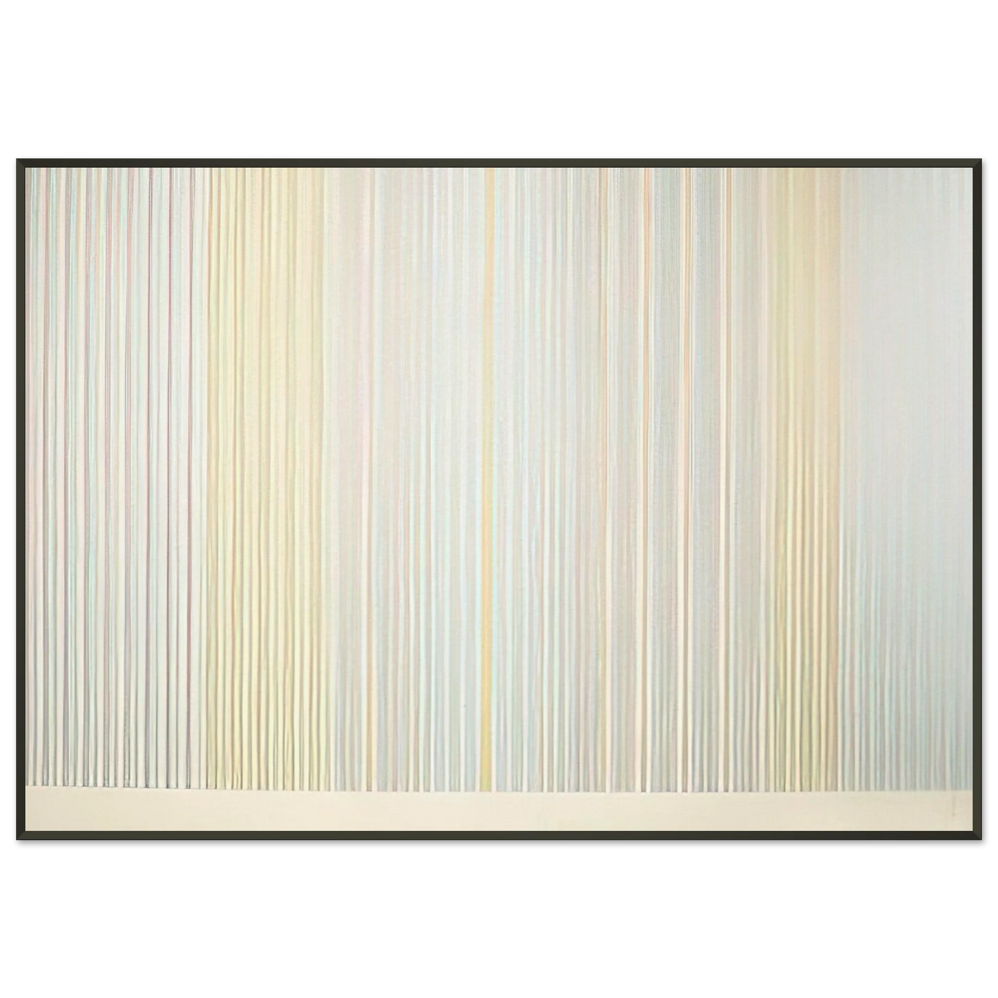 Gene Davis Renoirs Curtain 1977 Framed Art Print - Aluminum Frame - 21x29.7 cm / 8x12"