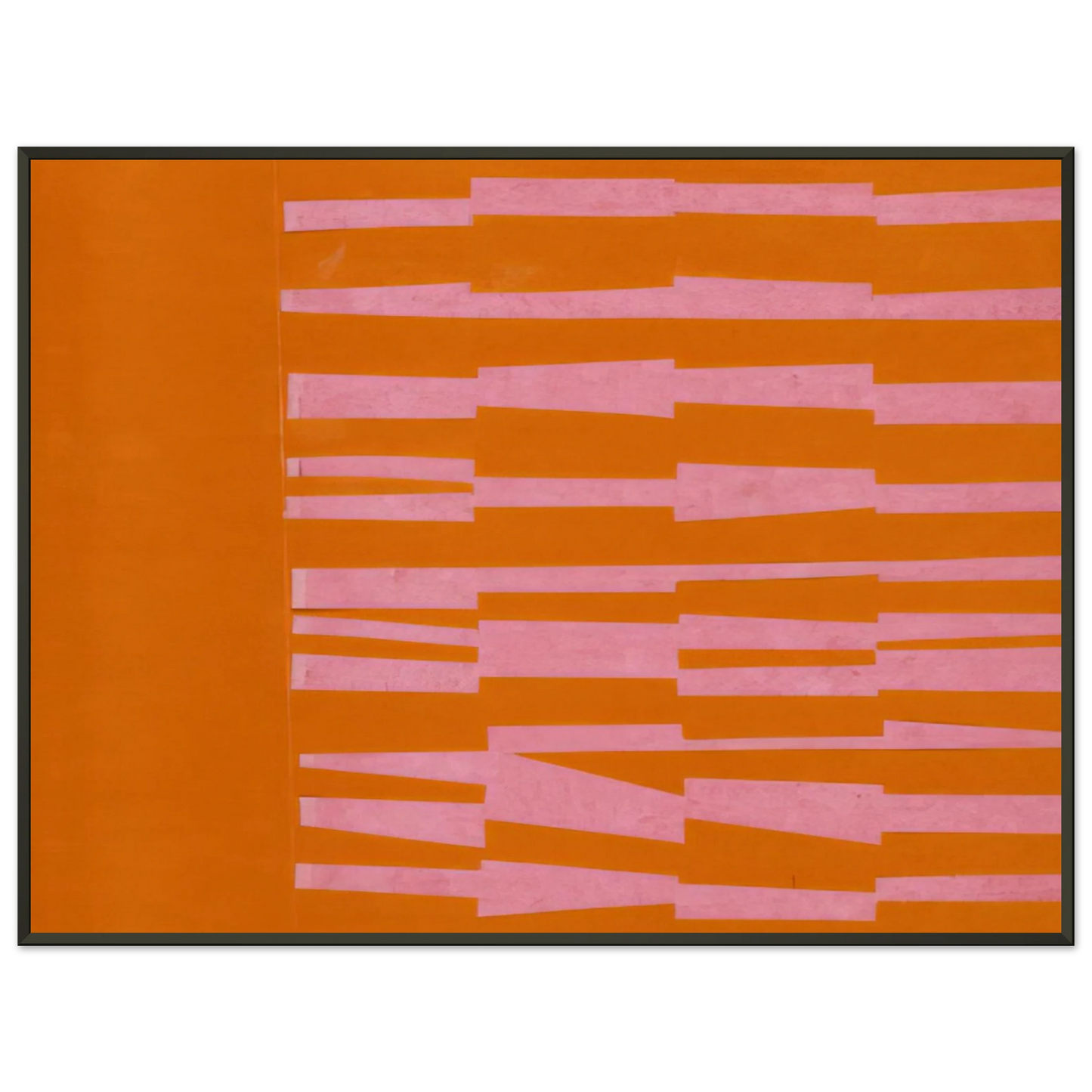 Ellsworth Kelly Pink and Orange from the series Line Form Color Framed Art Print - Aluminum Frame - 70x100 cm / 28x40 inches